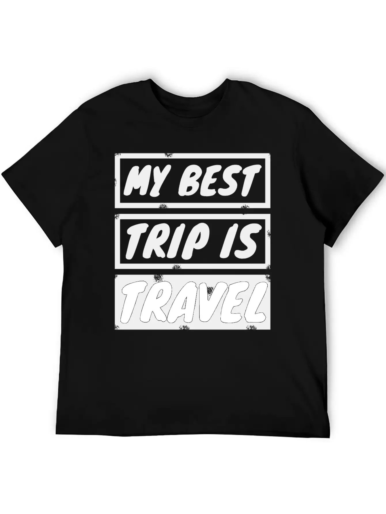 Travel - My Best Trip Is Travel Basic Graphic T-Shirt – Daily Comfort In Soft Cotton