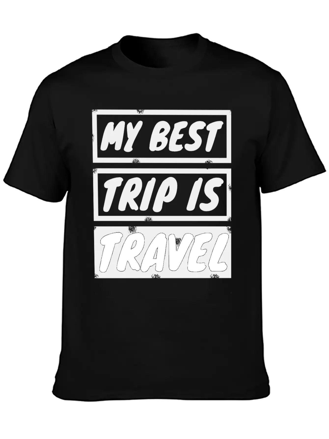 Travel - My Best Trip Is Travel Basic Graphic T-Shirt – Daily Comfort In Soft Cotton