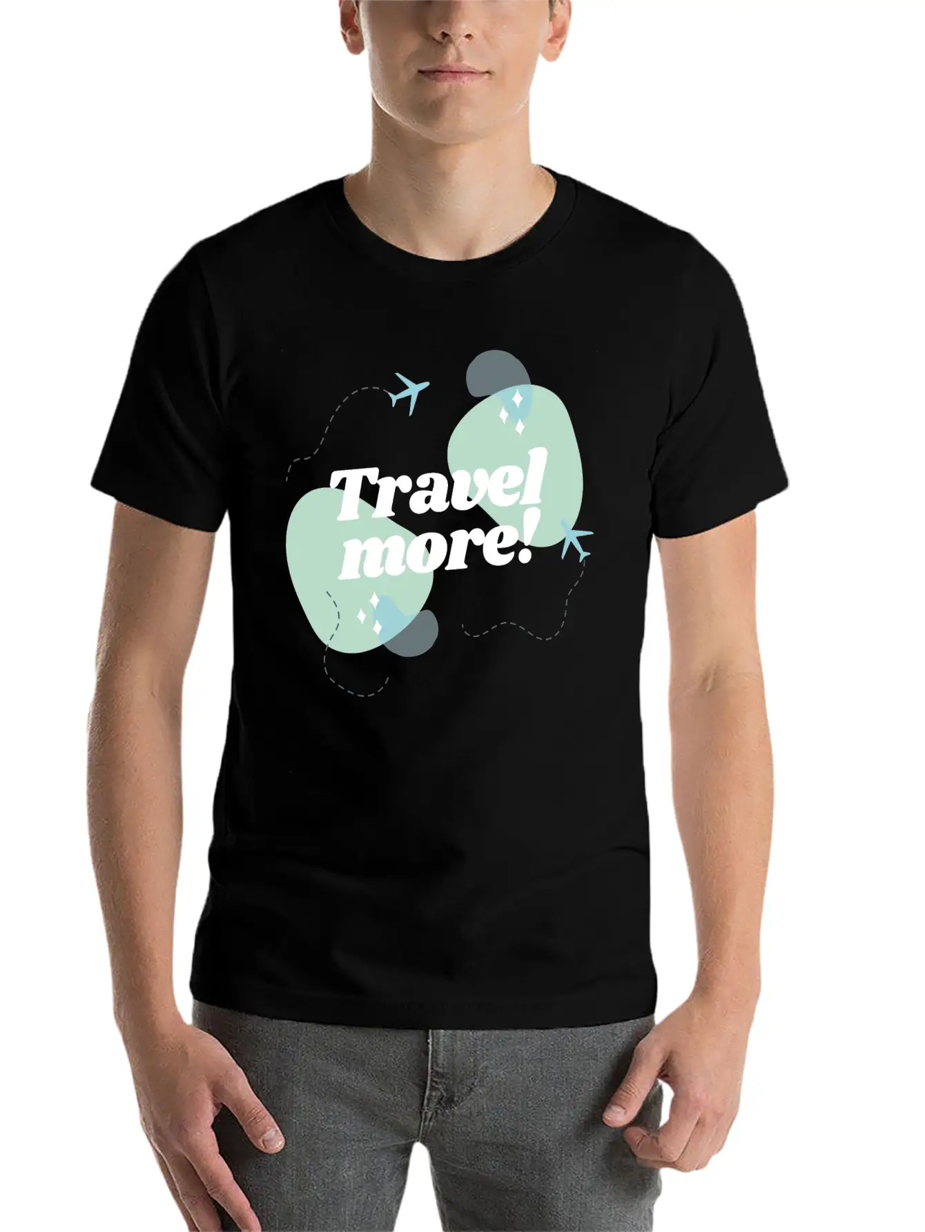 Travel Now Unisex Short Sleeve Soft Cotton T-Shirt – Casual Everyday Wear