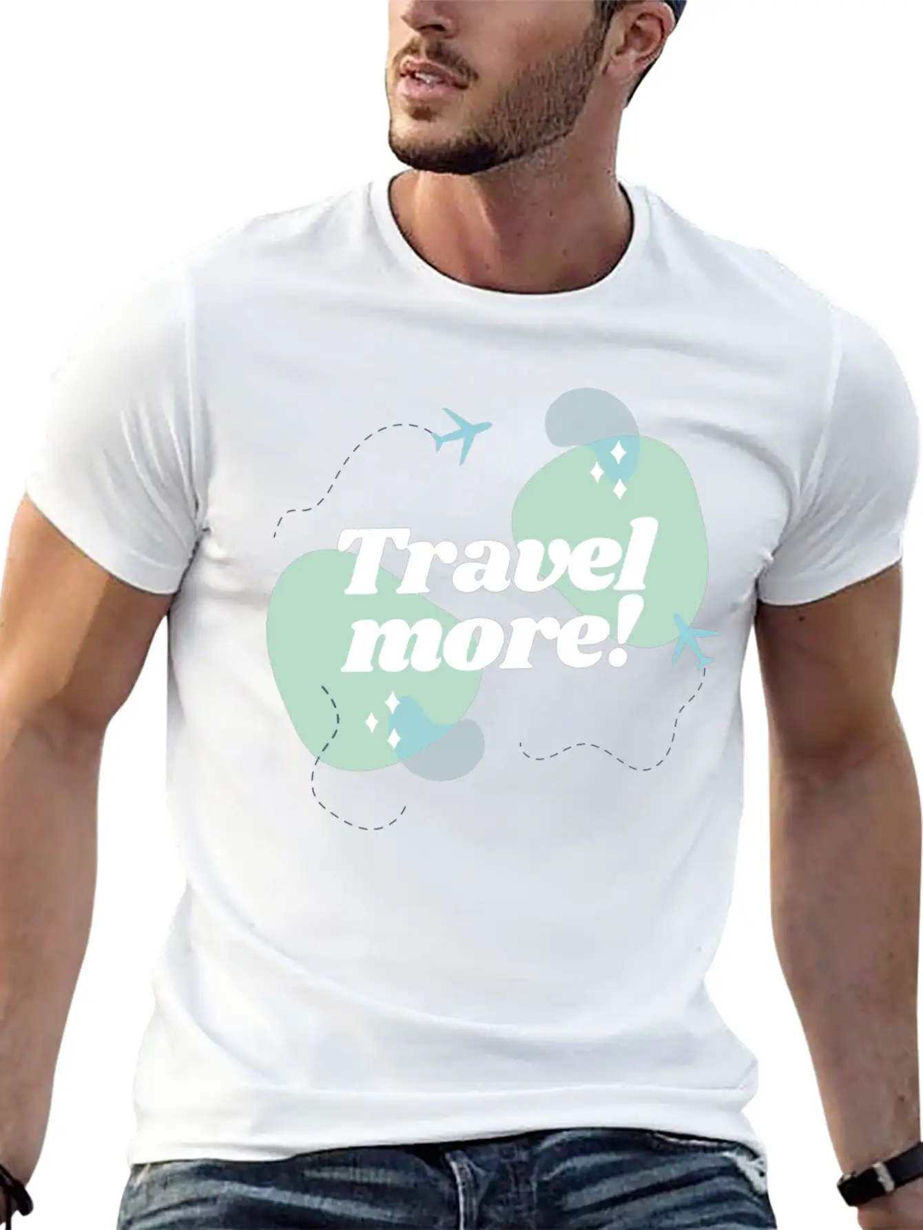 Travel Now Unisex Short Sleeve Soft Cotton T-Shirt – Casual Everyday Wear