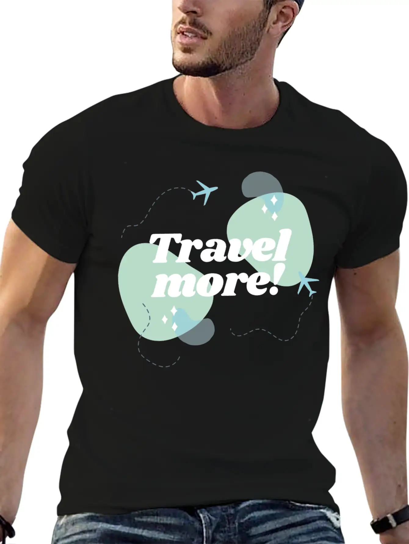 Travel Now Unisex Short Sleeve Soft Cotton T-Shirt – Casual Everyday Wear