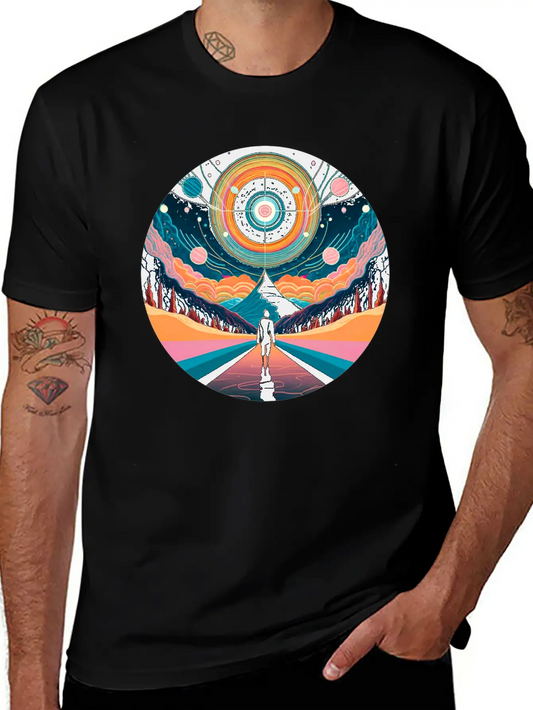 Travel Through Time Into Space Timeless Short Sleeve Tee – Comfy And Minimalist Design