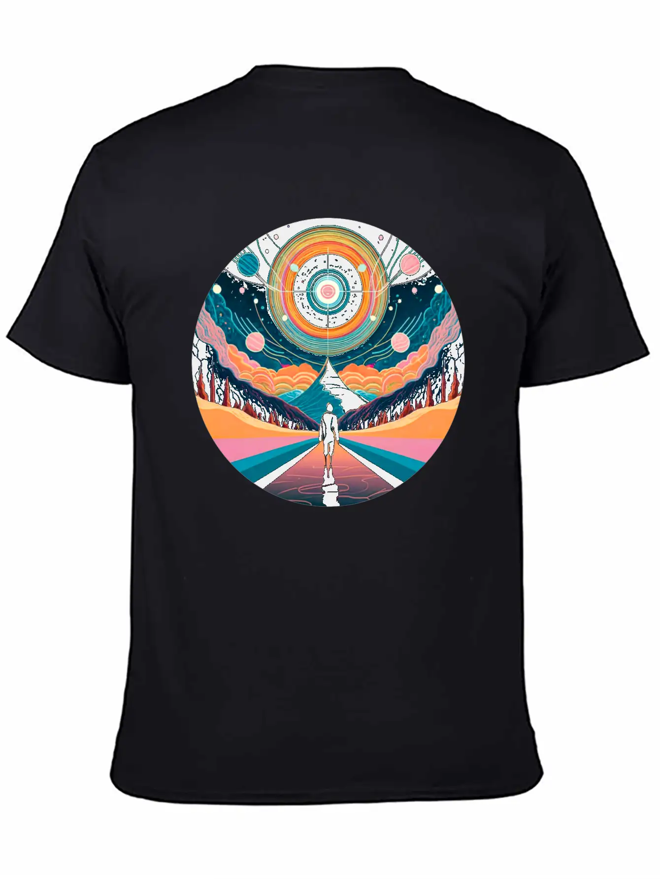 Travel Through Time Into Space Timeless Short Sleeve Tee – Comfy And Minimalist Design