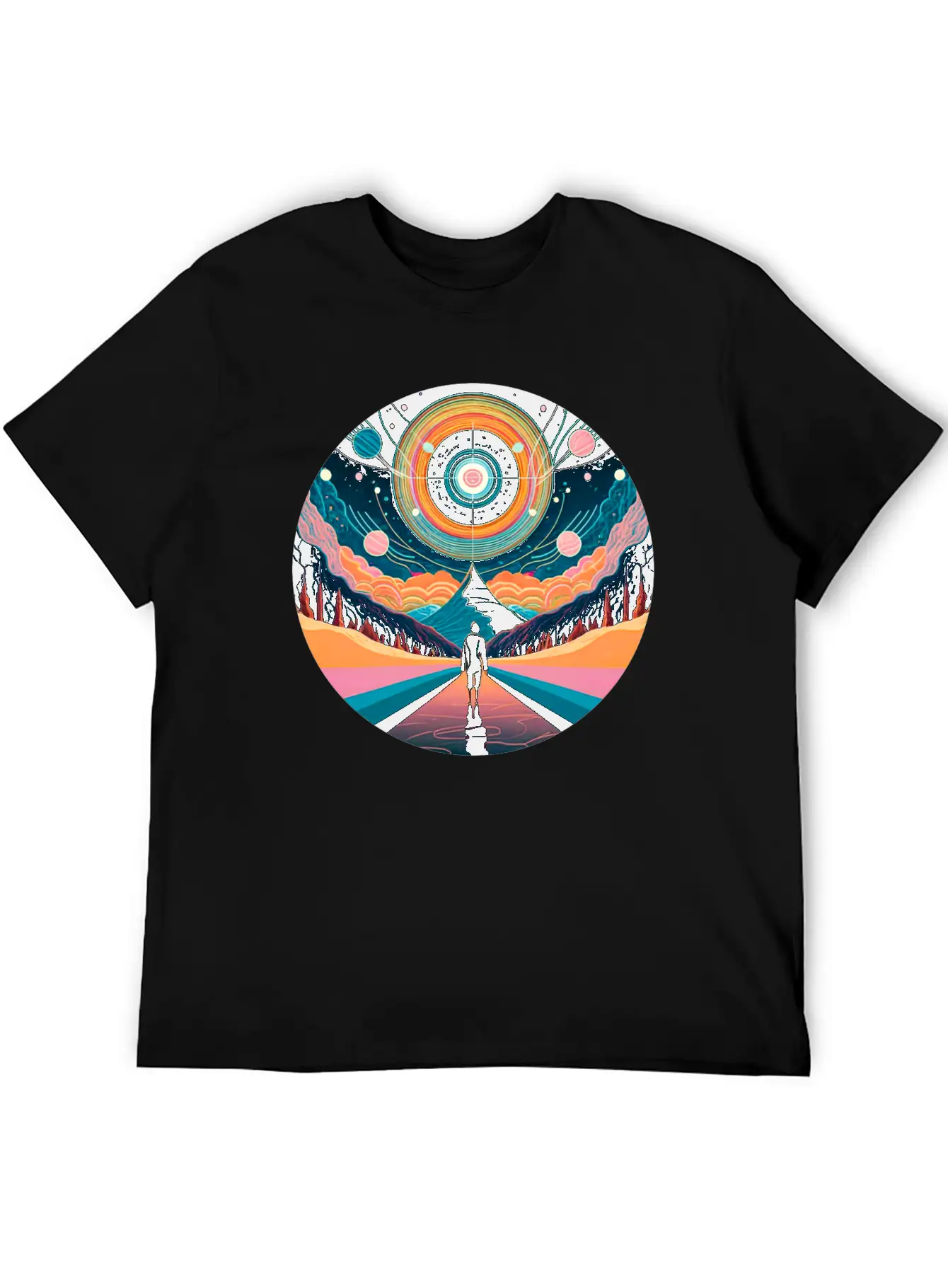Travel Through Time Into Space Timeless Short Sleeve Tee – Comfy And Minimalist Design