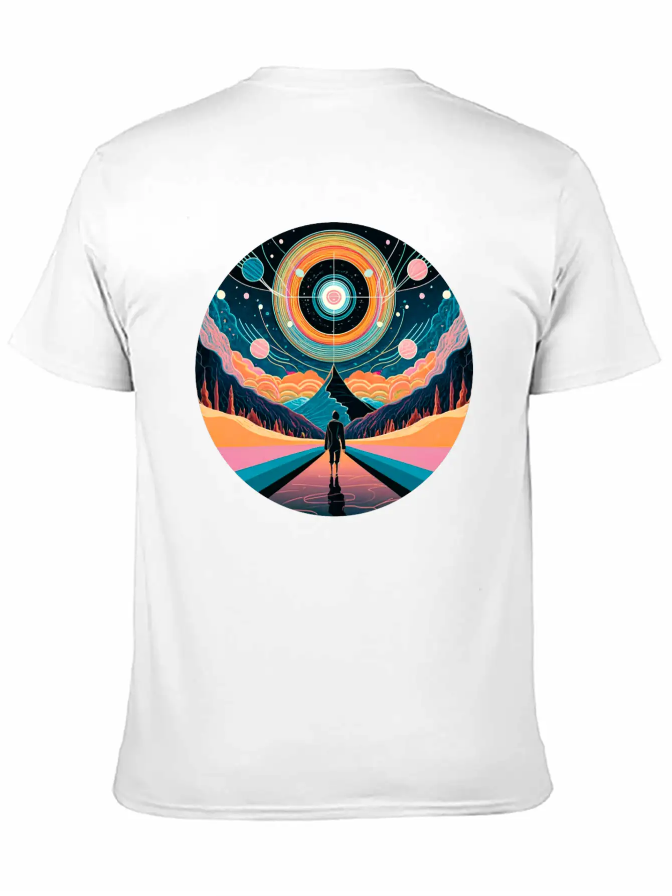 Travel Through Time Into Space Timeless Short Sleeve Tee – Comfy And Minimalist Design