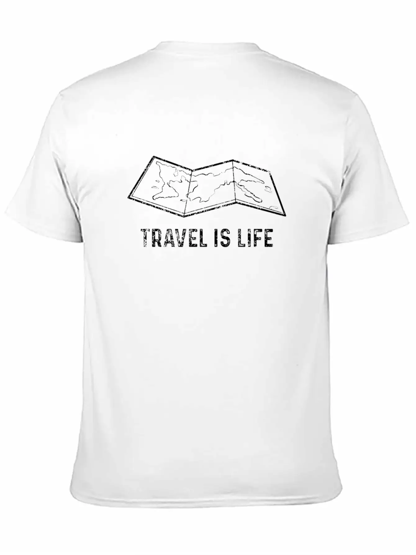 Traveling Unisex Casual T-Shirt – Clean Design For Daily Comfort