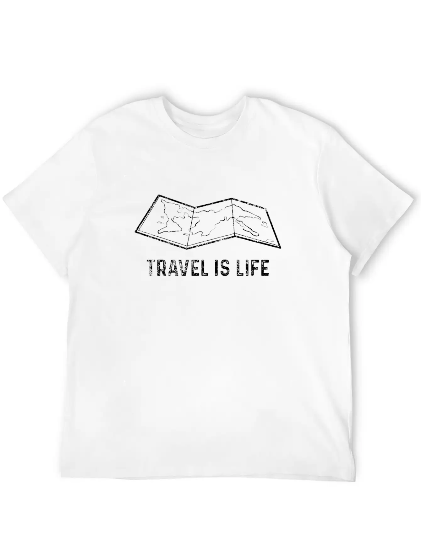 Traveling Unisex Casual T-Shirt – Clean Design For Daily Comfort