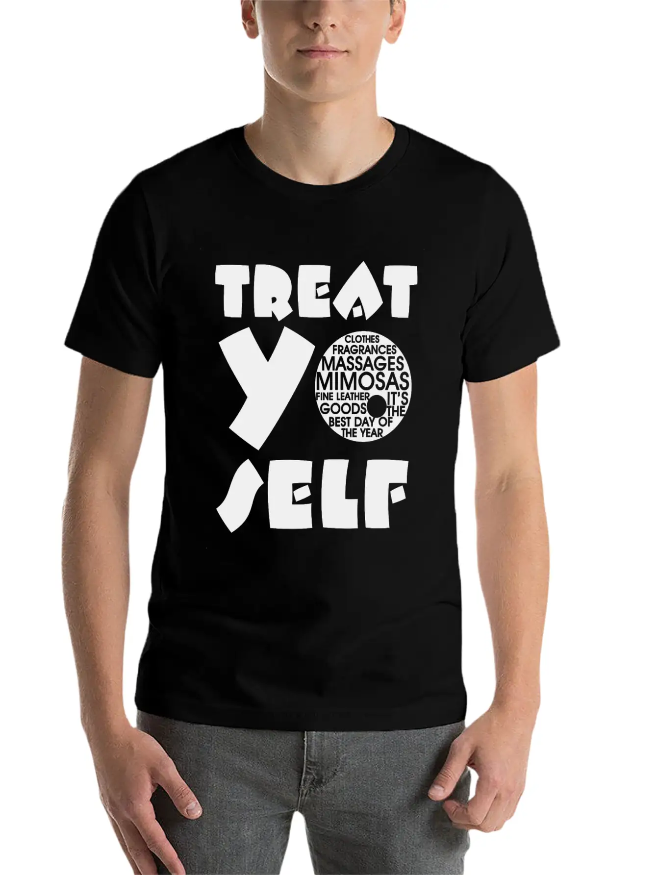 Treat Yo Self Unisex Casual T-Shirt – Clean Design For Daily Comfort