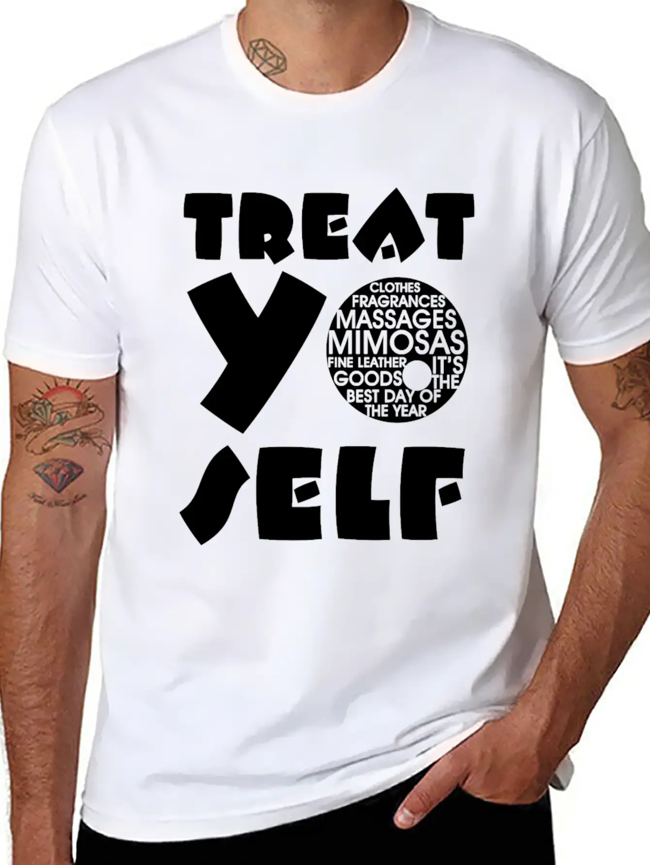 Treat Yo Self Unisex Casual T-Shirt – Clean Design For Daily Comfort