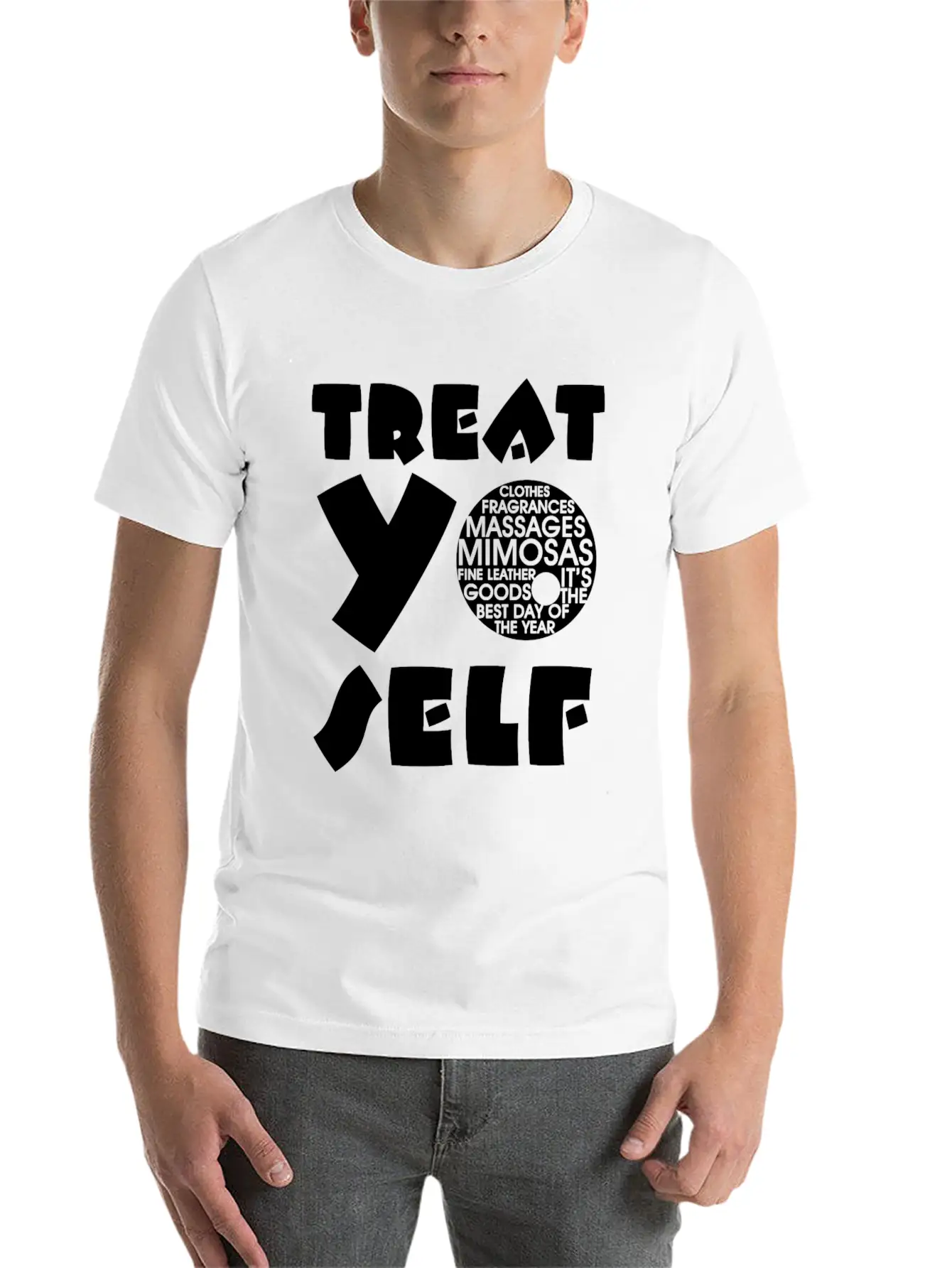 Treat Yo Self Unisex Casual T-Shirt – Clean Design For Daily Comfort