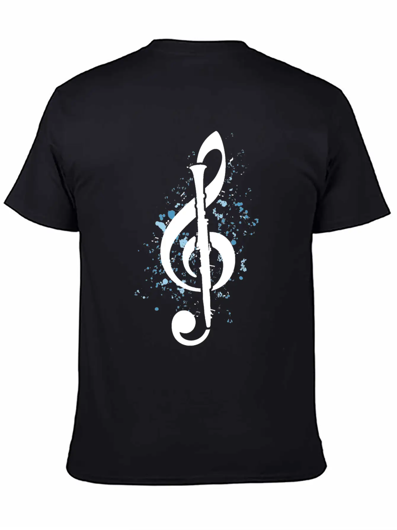 Treble Clef Clarinet Classical Music Note Clarinet Timeless Short Sleeve Tee – Comfy And Minimalist Design