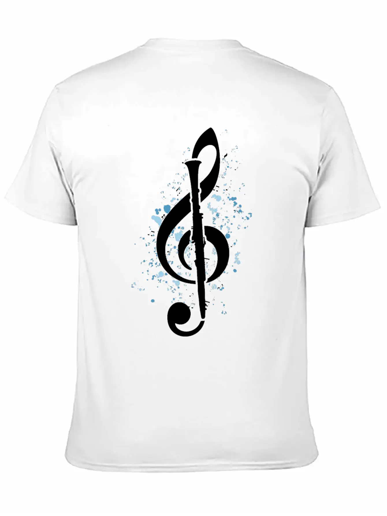 Treble Clef Clarinet Classical Music Note Clarinet Timeless Short Sleeve Tee – Comfy And Minimalist Design