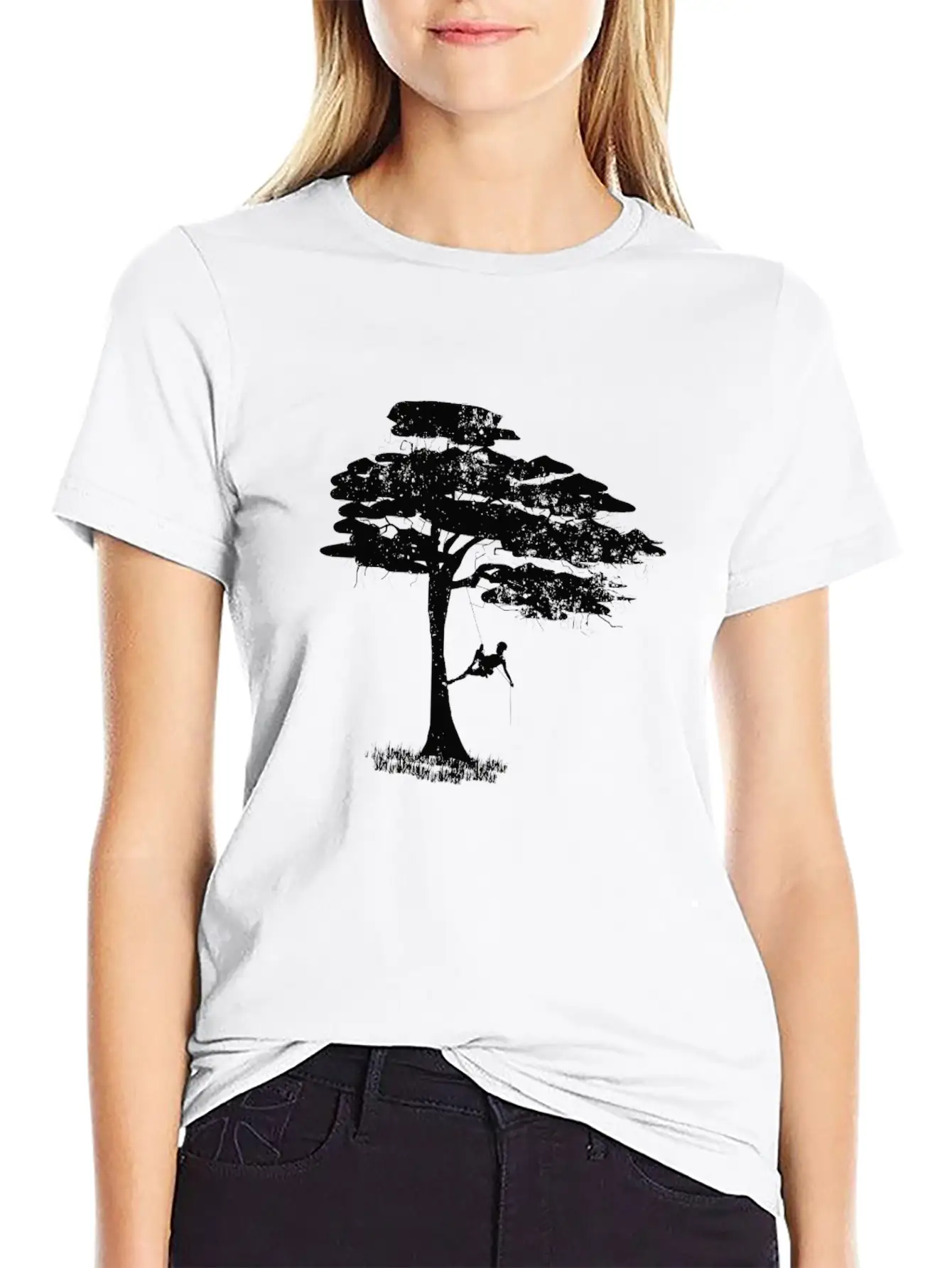 Tree Climber Tree Climber DesignTree Climber Desig Unisex Short Sleeve Soft Cotton T-Shirt – Casual Everyday Wear