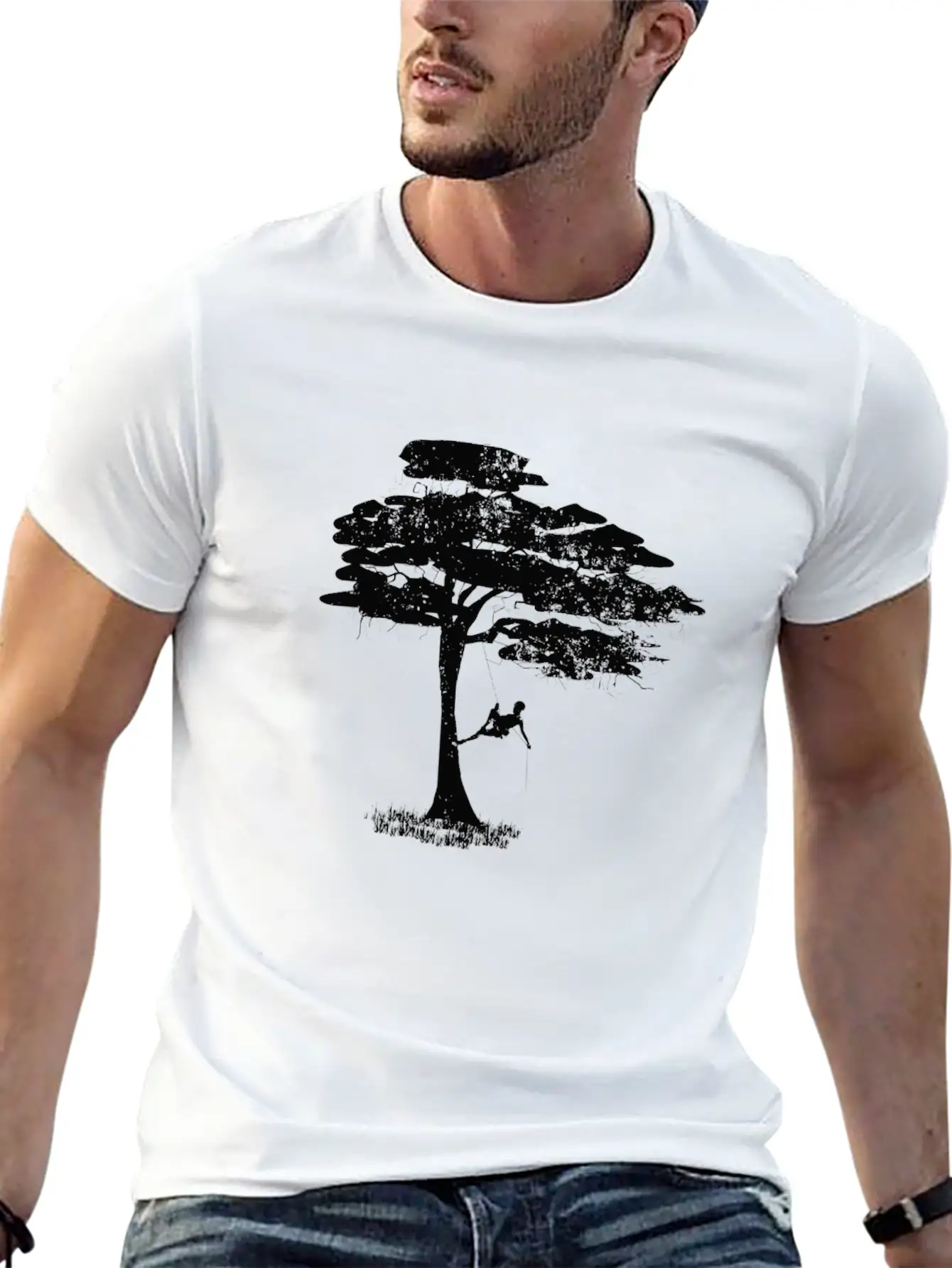 Tree Climber Tree Climber DesignTree Climber Desig Unisex Short Sleeve Soft Cotton T-Shirt – Casual Everyday Wear