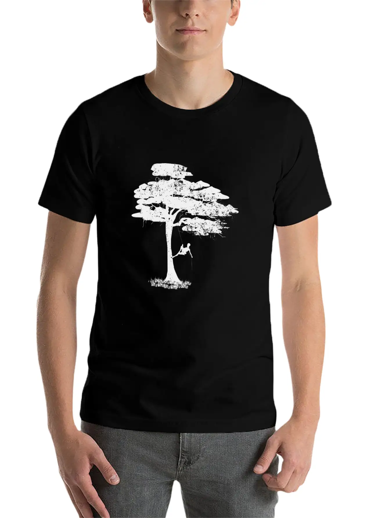 Tree Climber Tree Climber DesignTree Climber Desig Unisex Short Sleeve Soft Cotton T-Shirt – Casual Everyday Wear