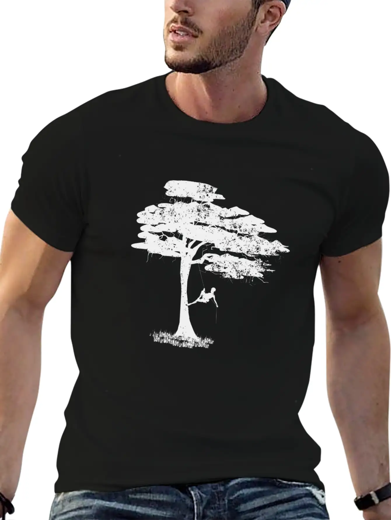 Tree Climber Tree Climber DesignTree Climber Desig Unisex Short Sleeve Soft Cotton T-Shirt – Casual Everyday Wear