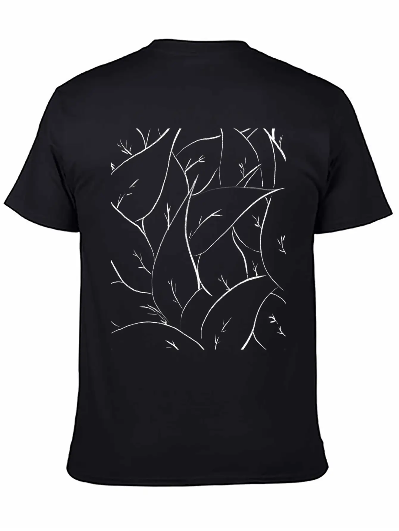 Tree Leave Pattern Tree Leaves Forest Forests Life Unisex Short Sleeve Soft Cotton T-Shirt – Casual Everyday Wear