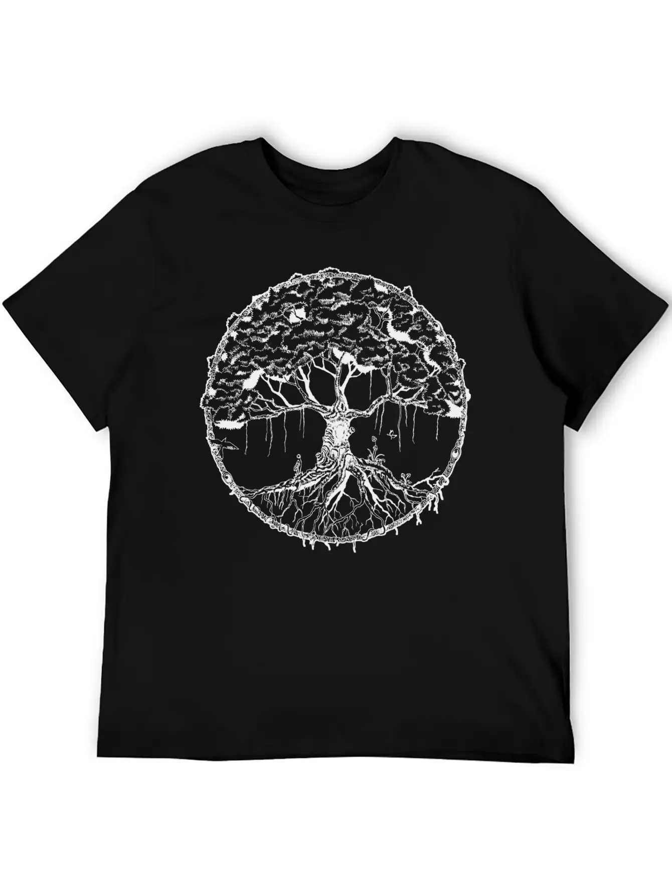 Tree Of Life - Mother Nature Unisex Short Sleeve Soft Cotton T-Shirt – Casual Everyday Wear