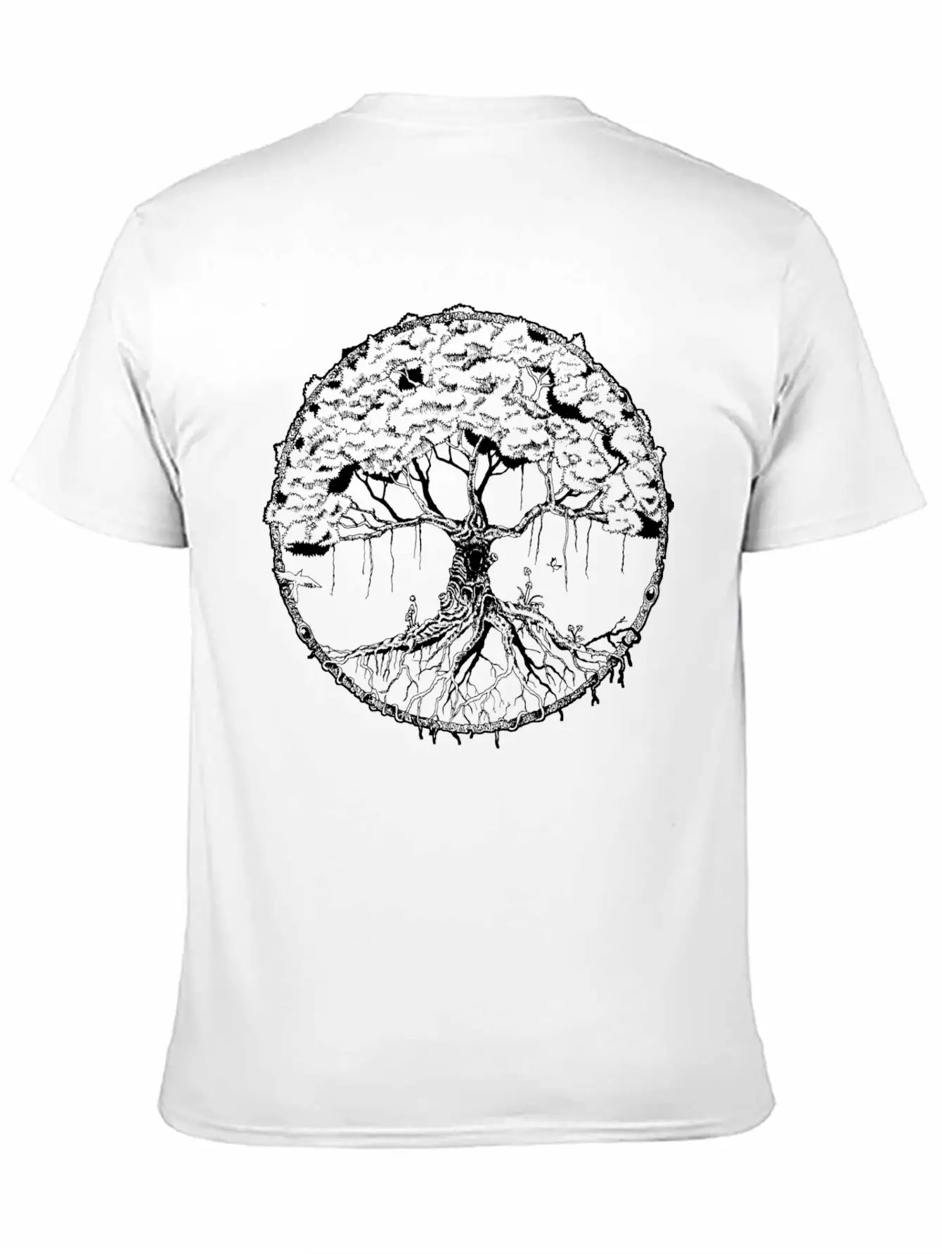 Tree Of Life - Mother Nature Unisex Short Sleeve Soft Cotton T-Shirt – Casual Everyday Wear