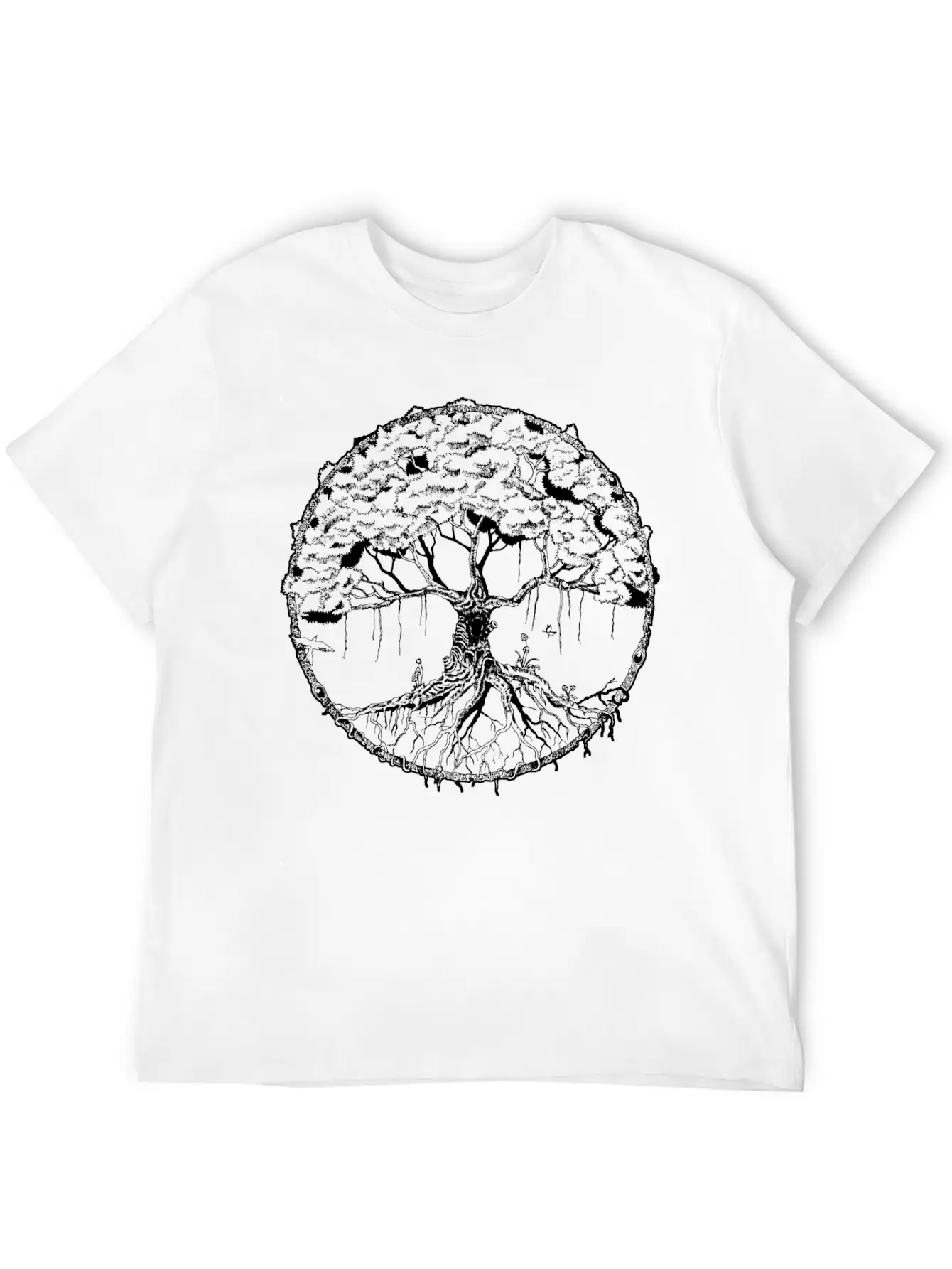 Tree Of Life - Mother Nature Unisex Short Sleeve Soft Cotton T-Shirt – Casual Everyday Wear