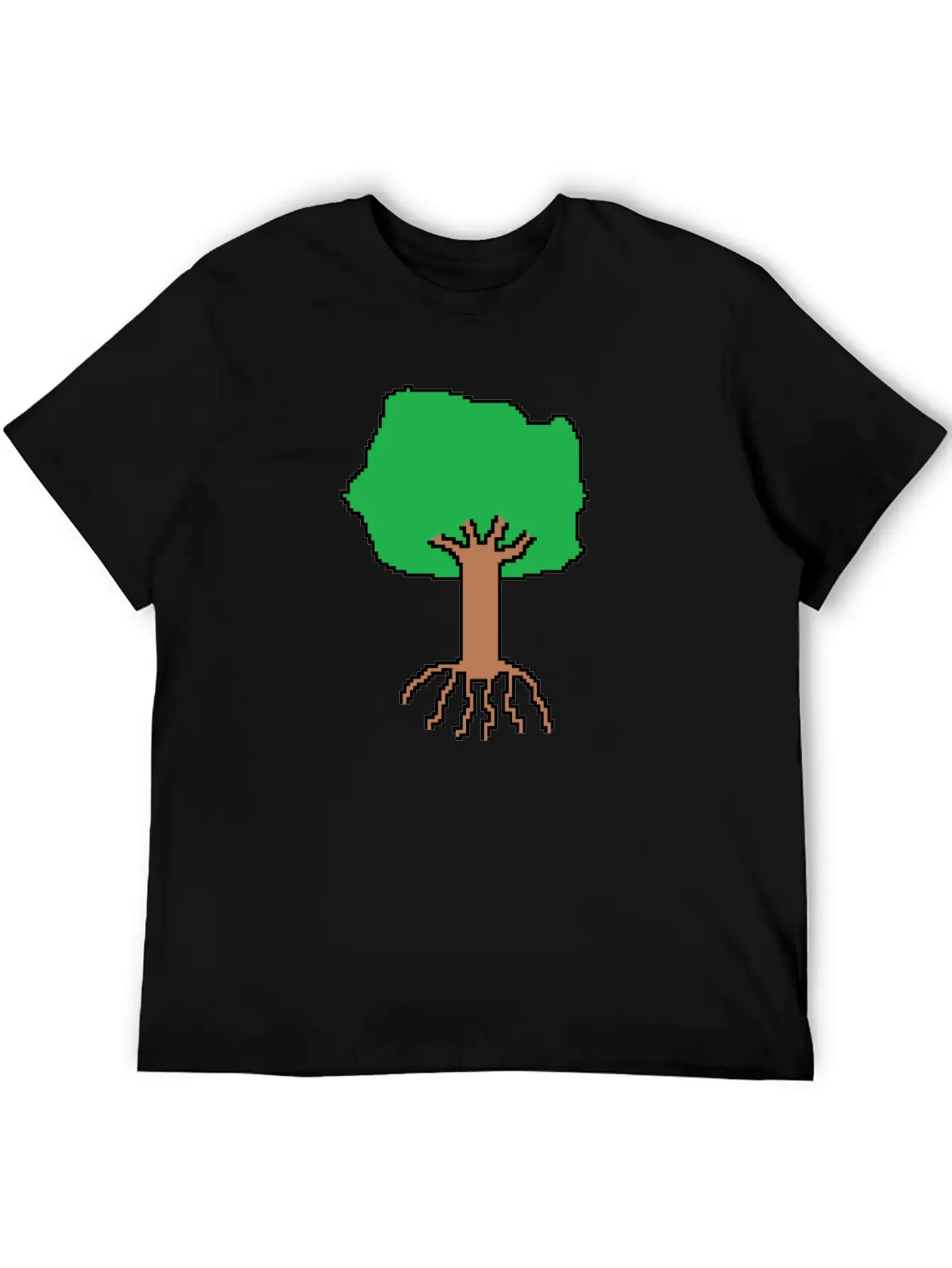 Tree Pixel Art Timeless Short Sleeve Tee – Comfy And Minimalist Design
