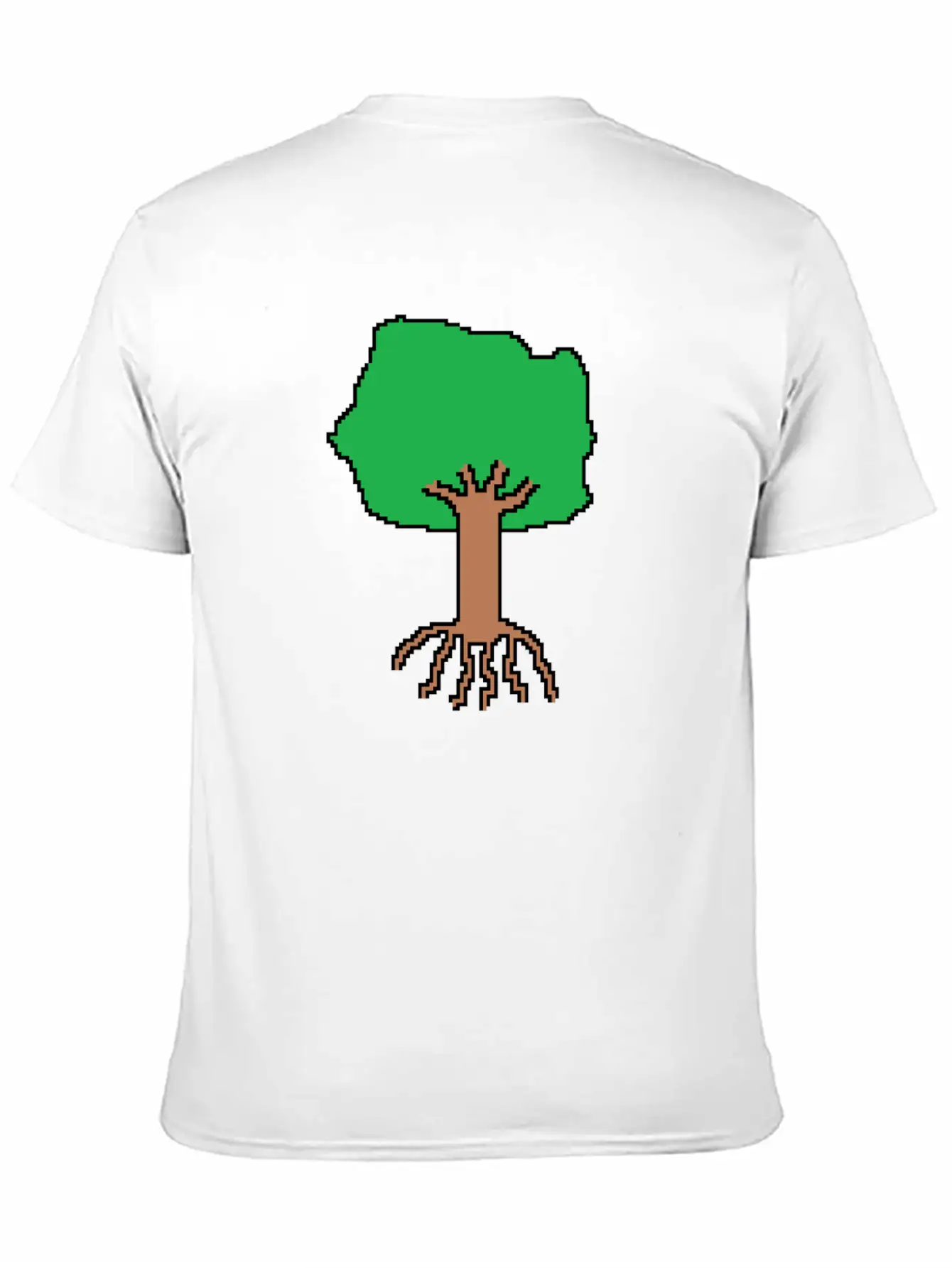 Tree Pixel Art Timeless Short Sleeve Tee – Comfy And Minimalist Design