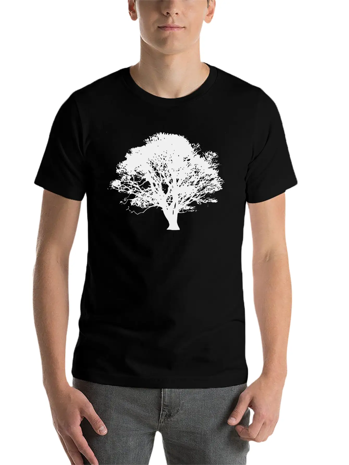 Tree Silhouettes Stylish Everyday T-Shirt – Unisex Basic Cotton Tee