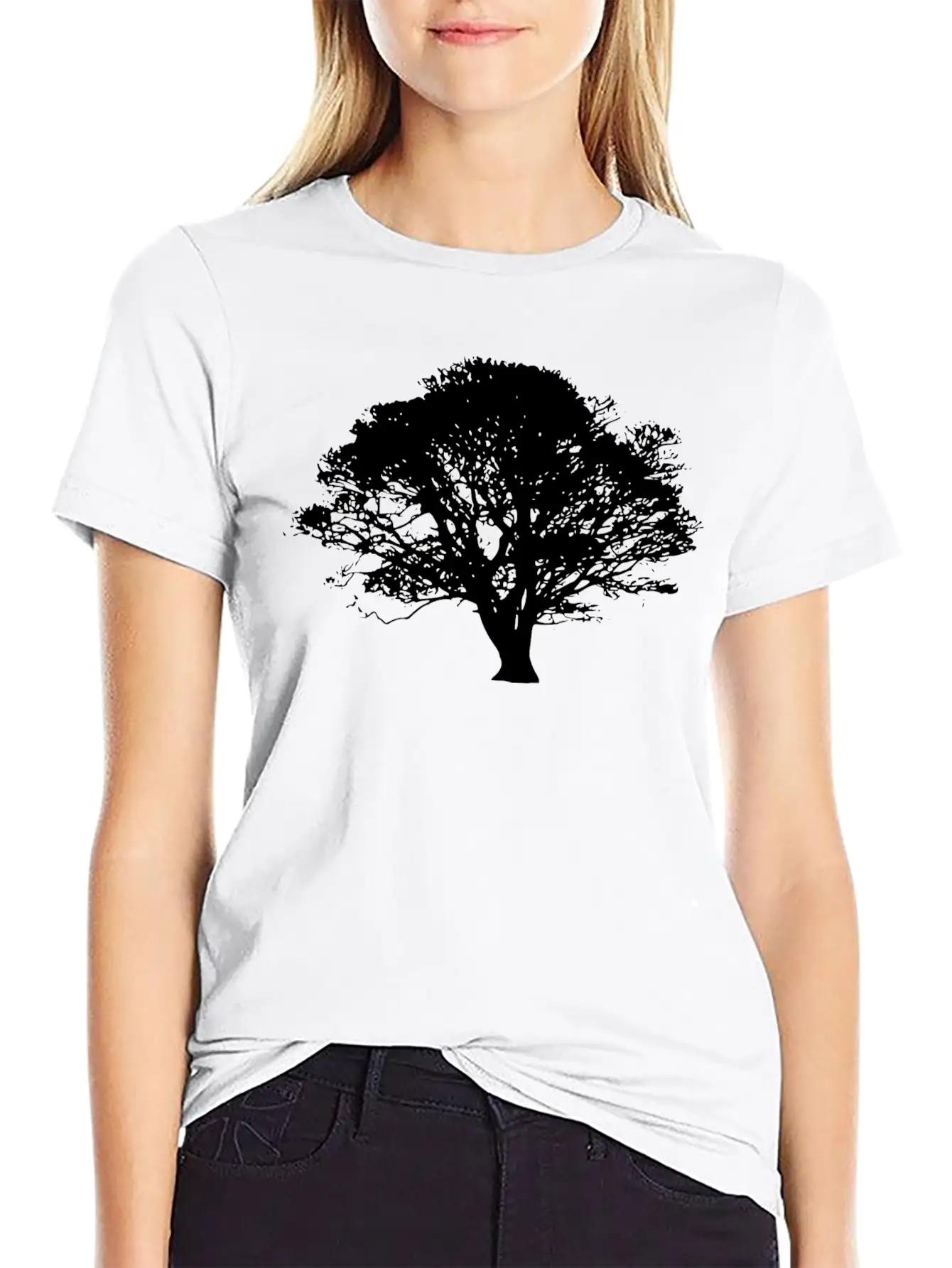Tree Silhouettes Stylish Everyday T-Shirt – Unisex Basic Cotton Tee