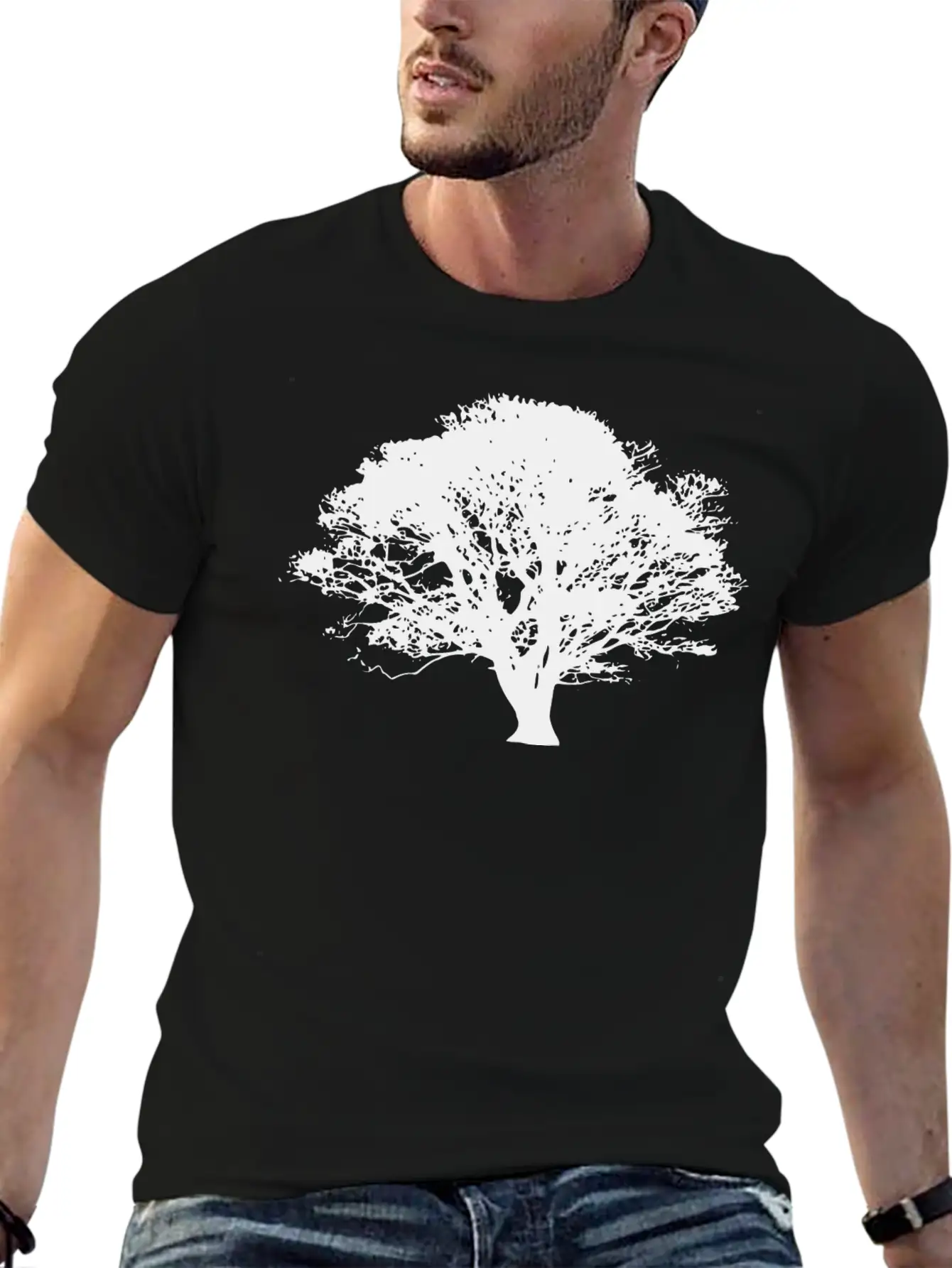 Tree Silhouettes Stylish Everyday T-Shirt – Unisex Basic Cotton Tee