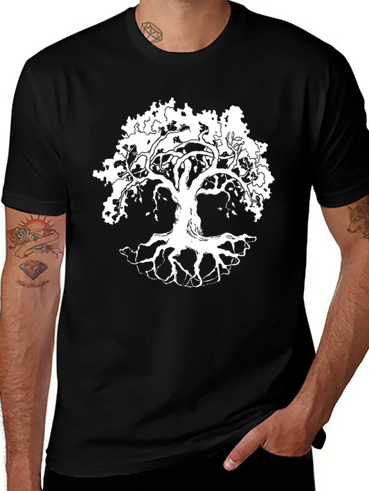 Tree Unisex Short Sleeve Soft Cotton T-Shirt – Casual Everyday Wear