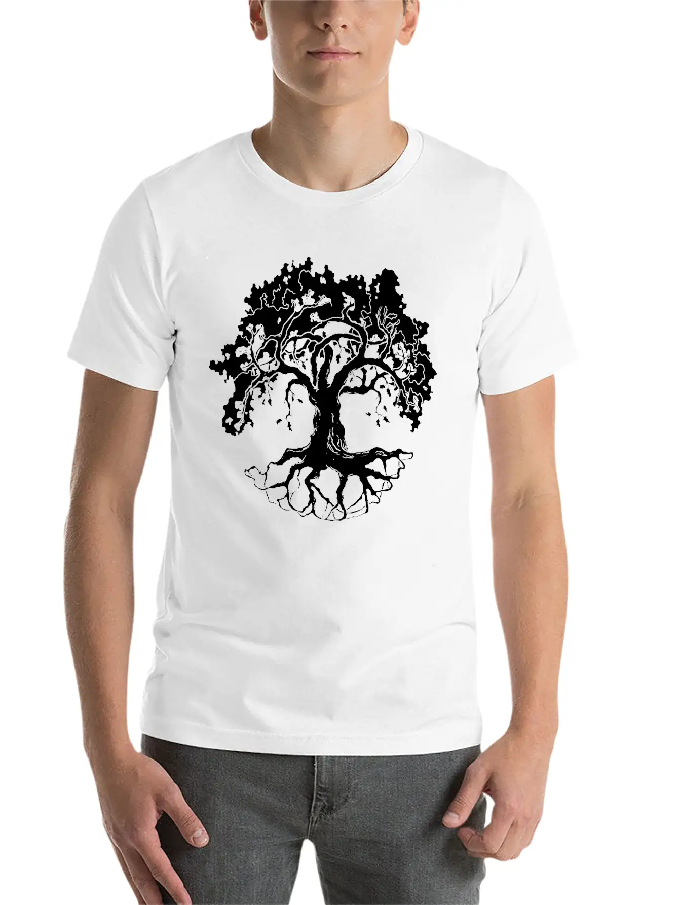 Tree Unisex Short Sleeve Soft Cotton T-Shirt – Casual Everyday Wear