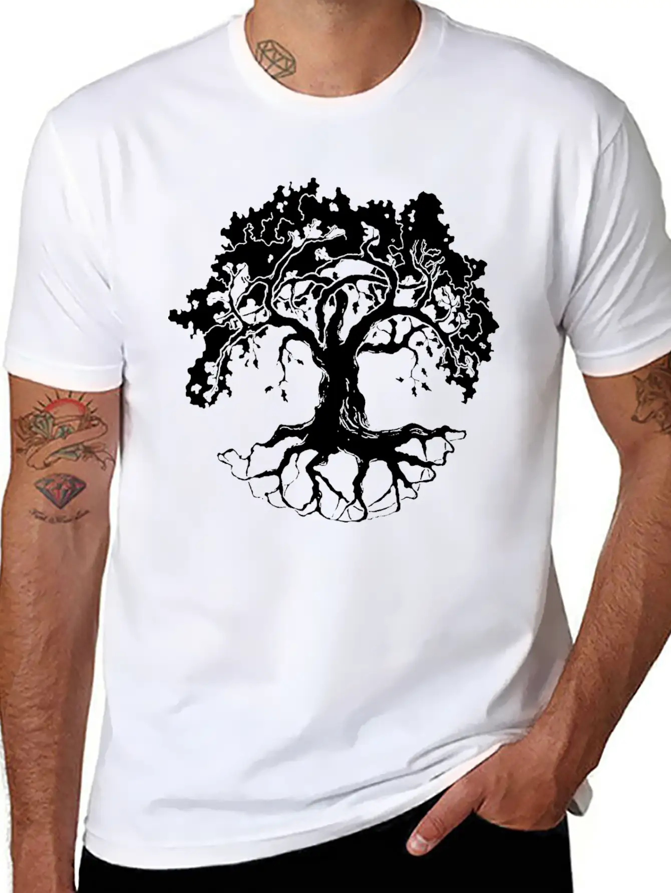 Tree Unisex Short Sleeve Soft Cotton T-Shirt – Casual Everyday Wear