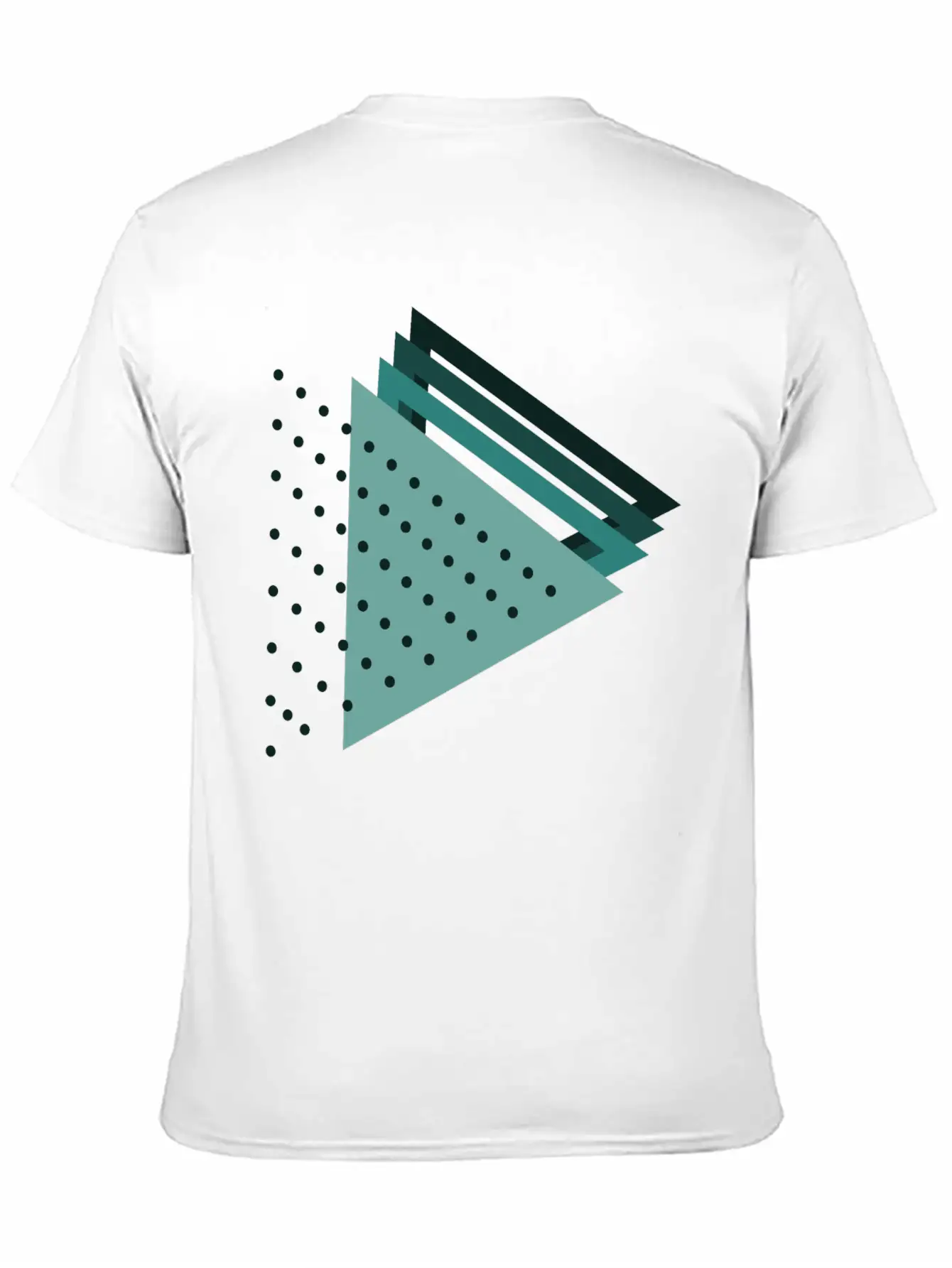 Triangles Abstract Art Stylish Everyday T-Shirt – Unisex Basic Cotton Tee
