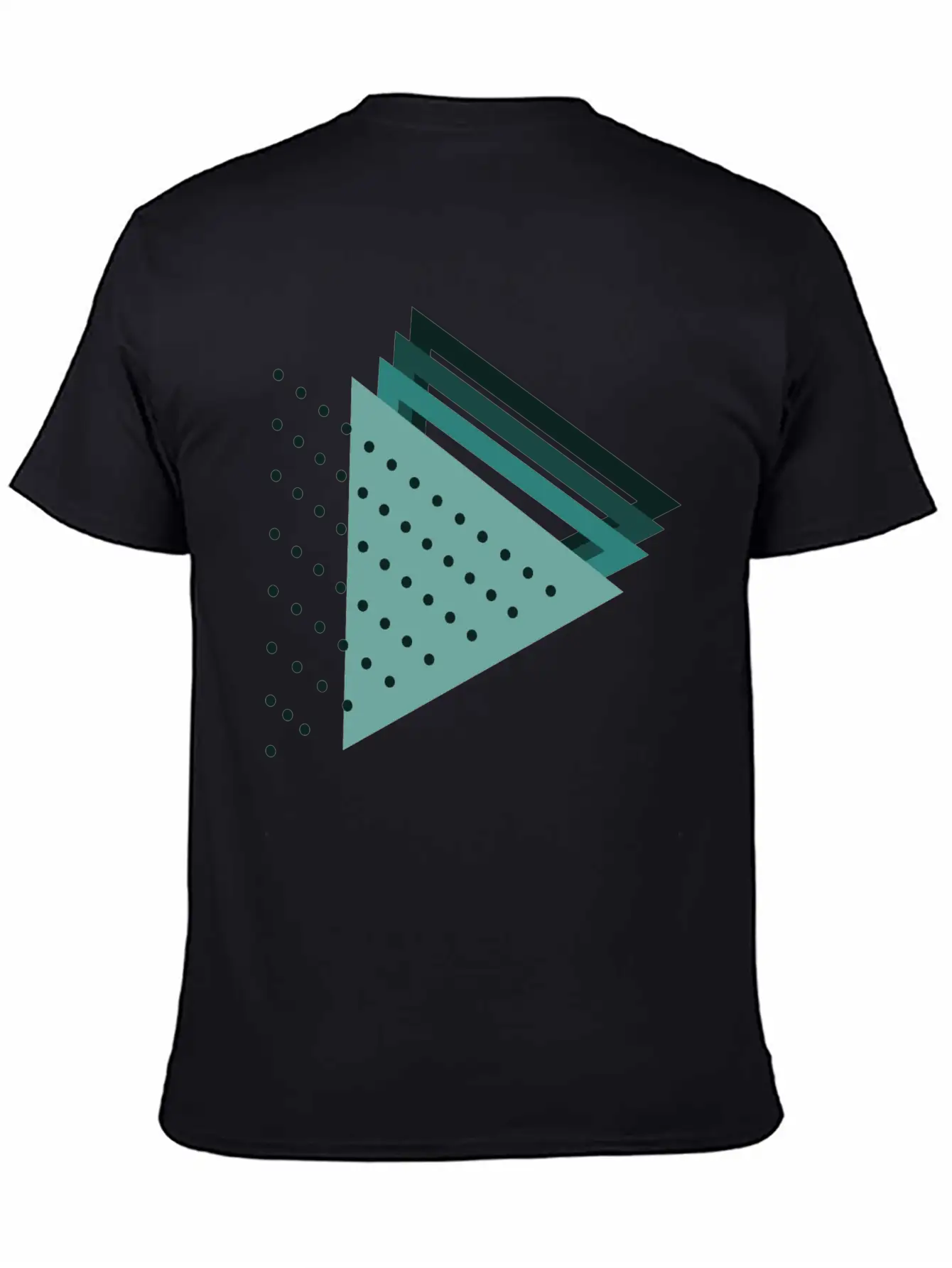 Triangles Abstract Art Stylish Everyday T-Shirt – Unisex Basic Cotton Tee