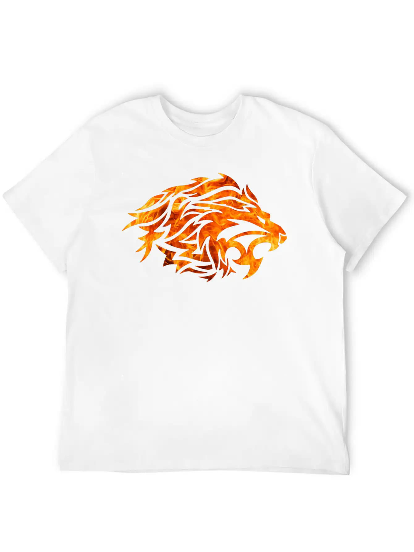 Tribal Fire Lion Timeless Short Sleeve Tee – Comfy And Minimalist Design