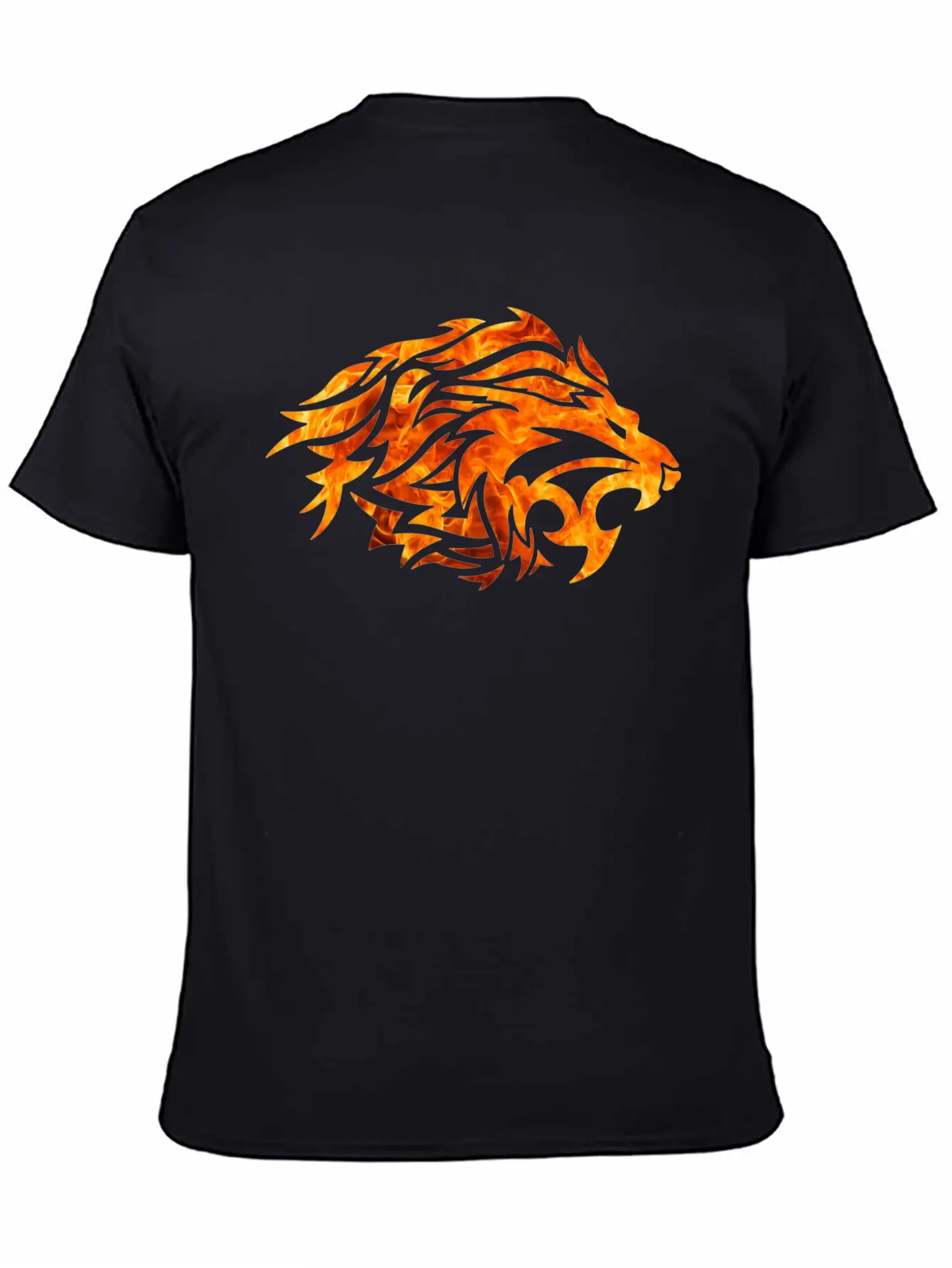 Tribal Fire Lion Timeless Short Sleeve Tee – Comfy And Minimalist Design