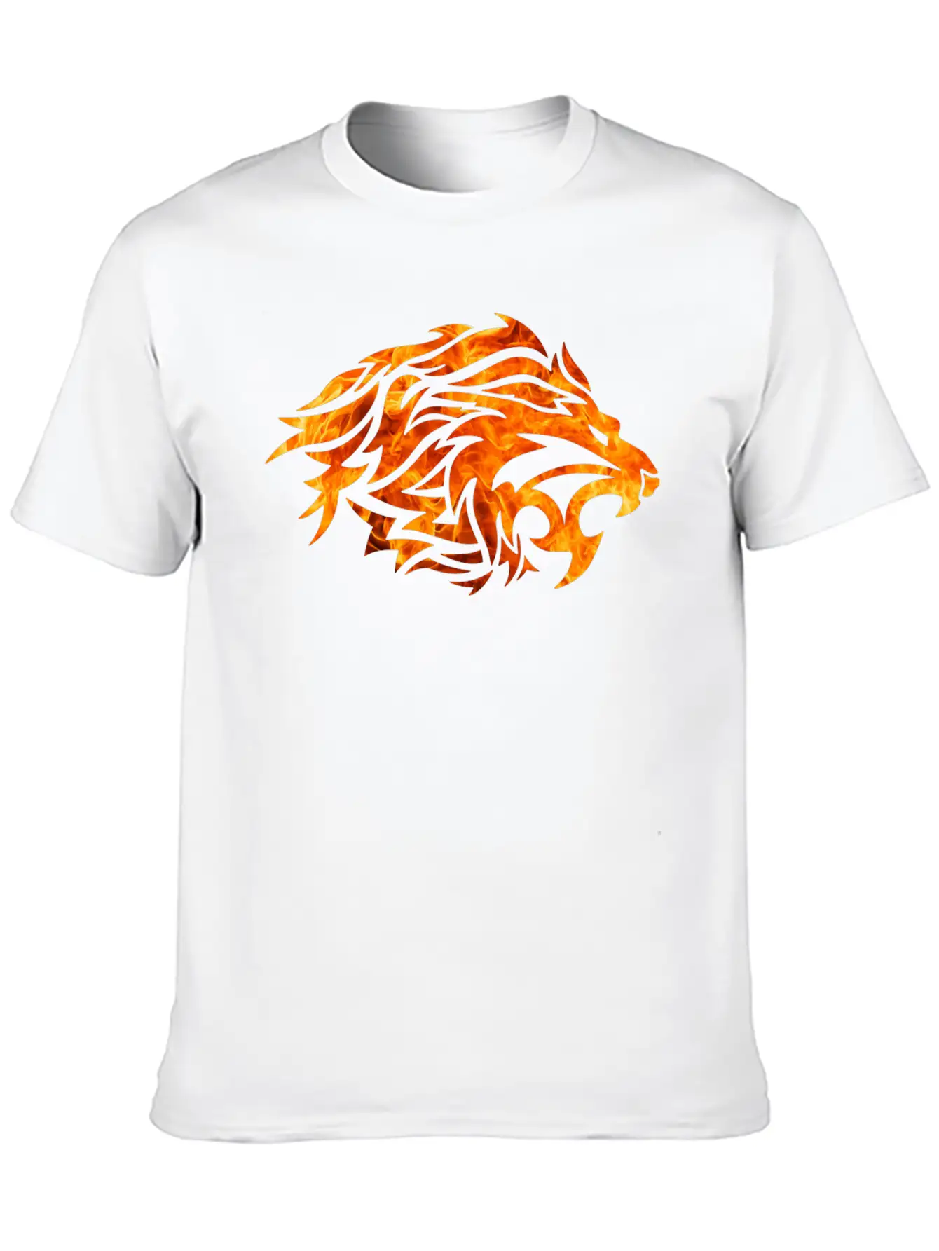 Tribal Fire Lion Timeless Short Sleeve Tee – Comfy And Minimalist Design