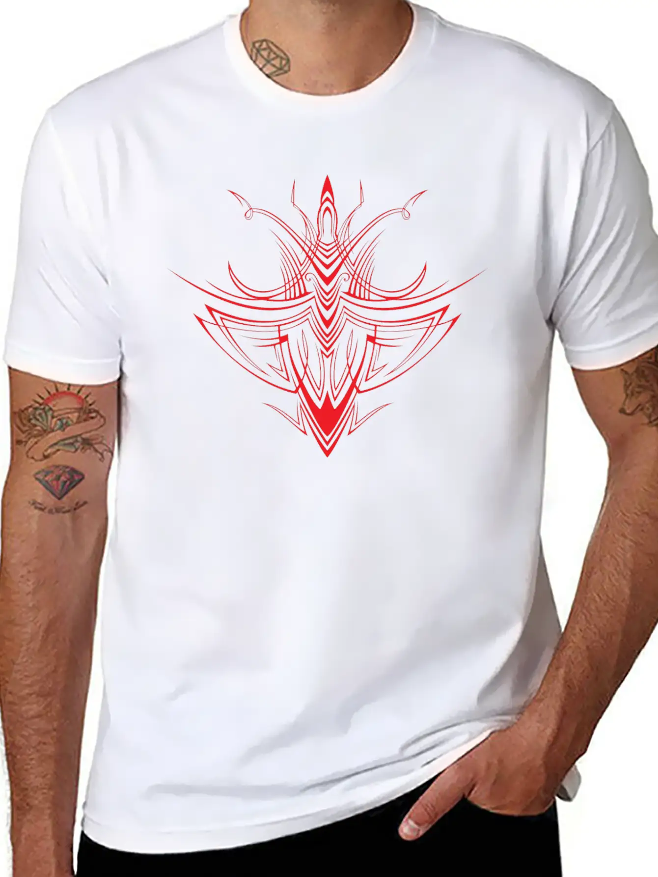 Tribal Pattern Timeless Short Sleeve Tee – Comfy And Minimalist Design