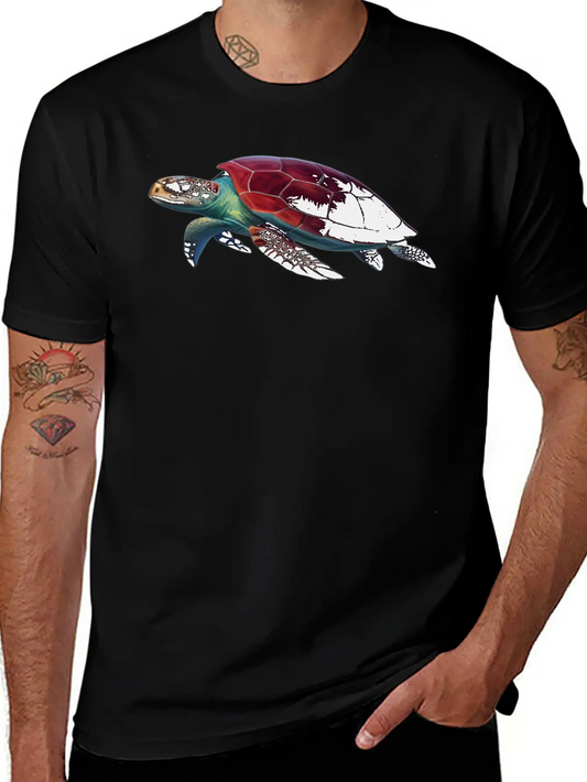 Tribal Sea Turtle Spirit Animal Essential Unisex Summer Tee – Soft Cotton Casual Fit