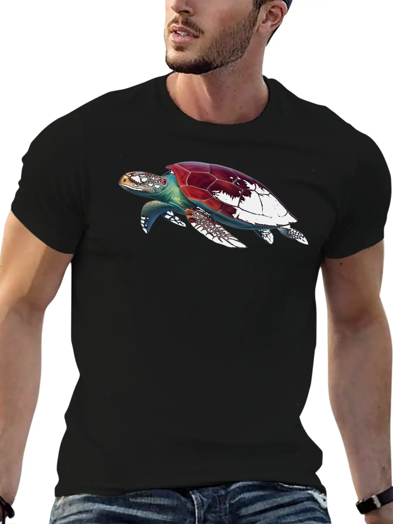 Tribal Sea Turtle Spirit Animal Essential Unisex Summer Tee – Soft Cotton Casual Fit