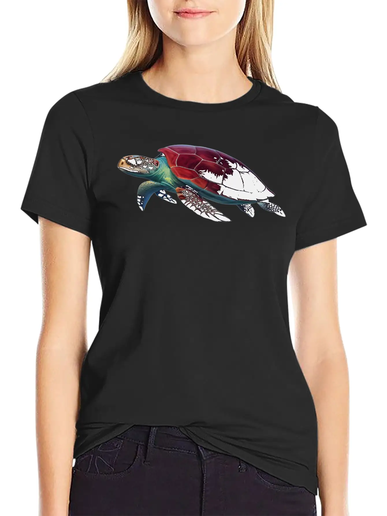 Tribal Sea Turtle Spirit Animal Essential Unisex Summer Tee – Soft Cotton Casual Fit
