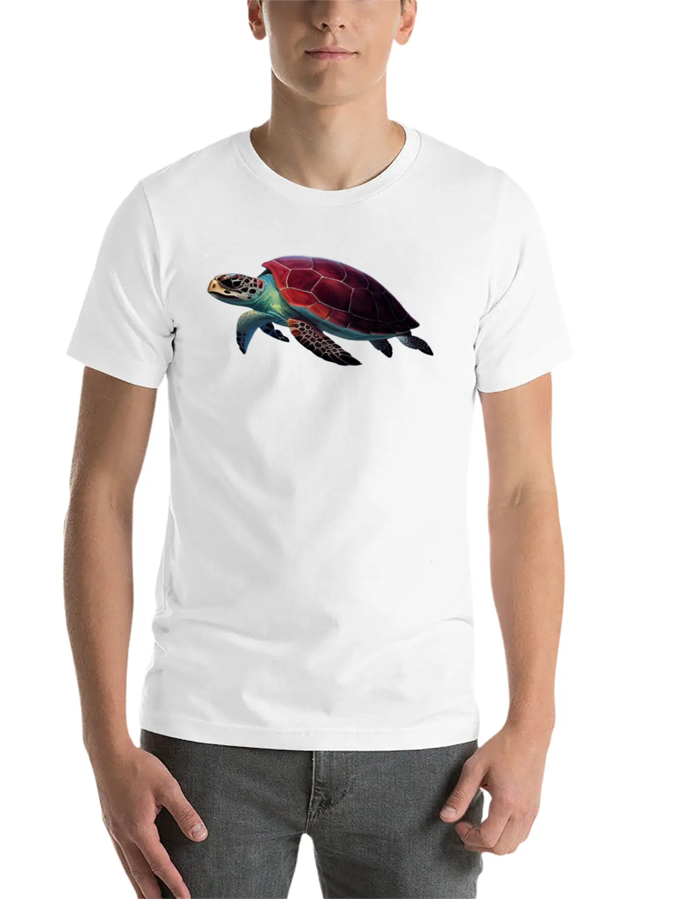 Tribal Sea Turtle Spirit Animal Essential Unisex Summer Tee – Soft Cotton Casual Fit
