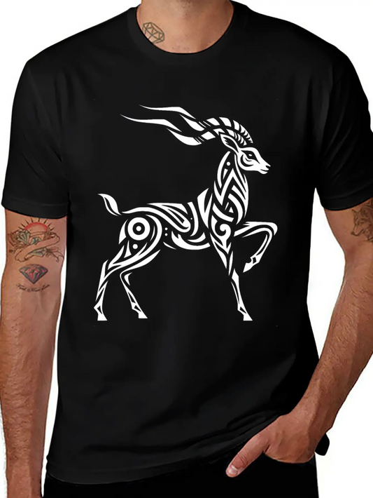 Tribal Thomson's Gazelle Timeless Short Sleeve Tee – Comfy And Minimalist Design