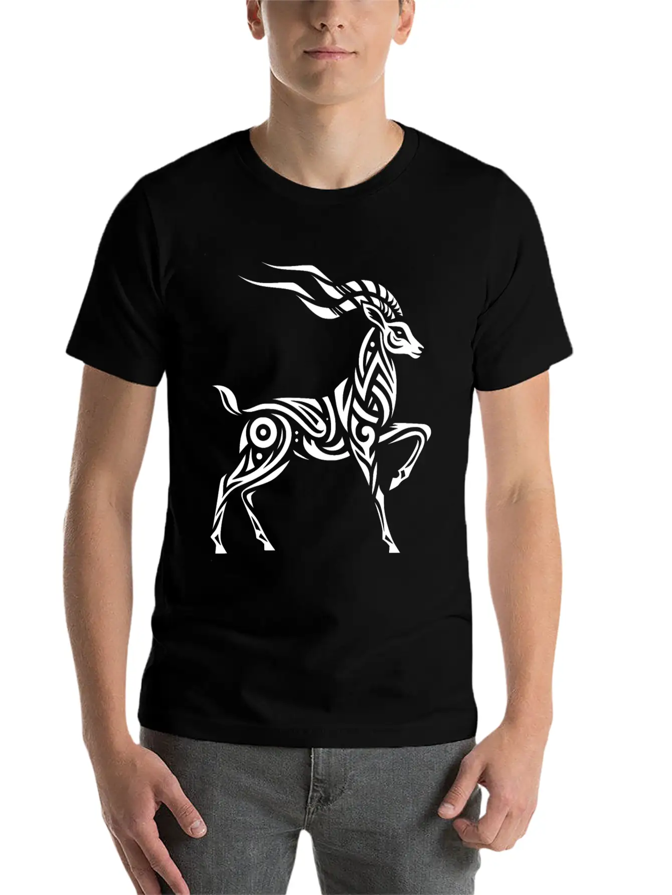 Tribal Thomson's Gazelle Timeless Short Sleeve Tee – Comfy And Minimalist Design