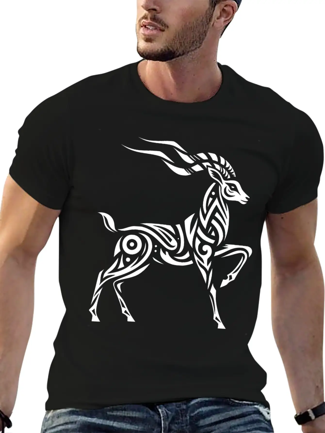 Tribal Thomson's Gazelle Timeless Short Sleeve Tee – Comfy And Minimalist Design