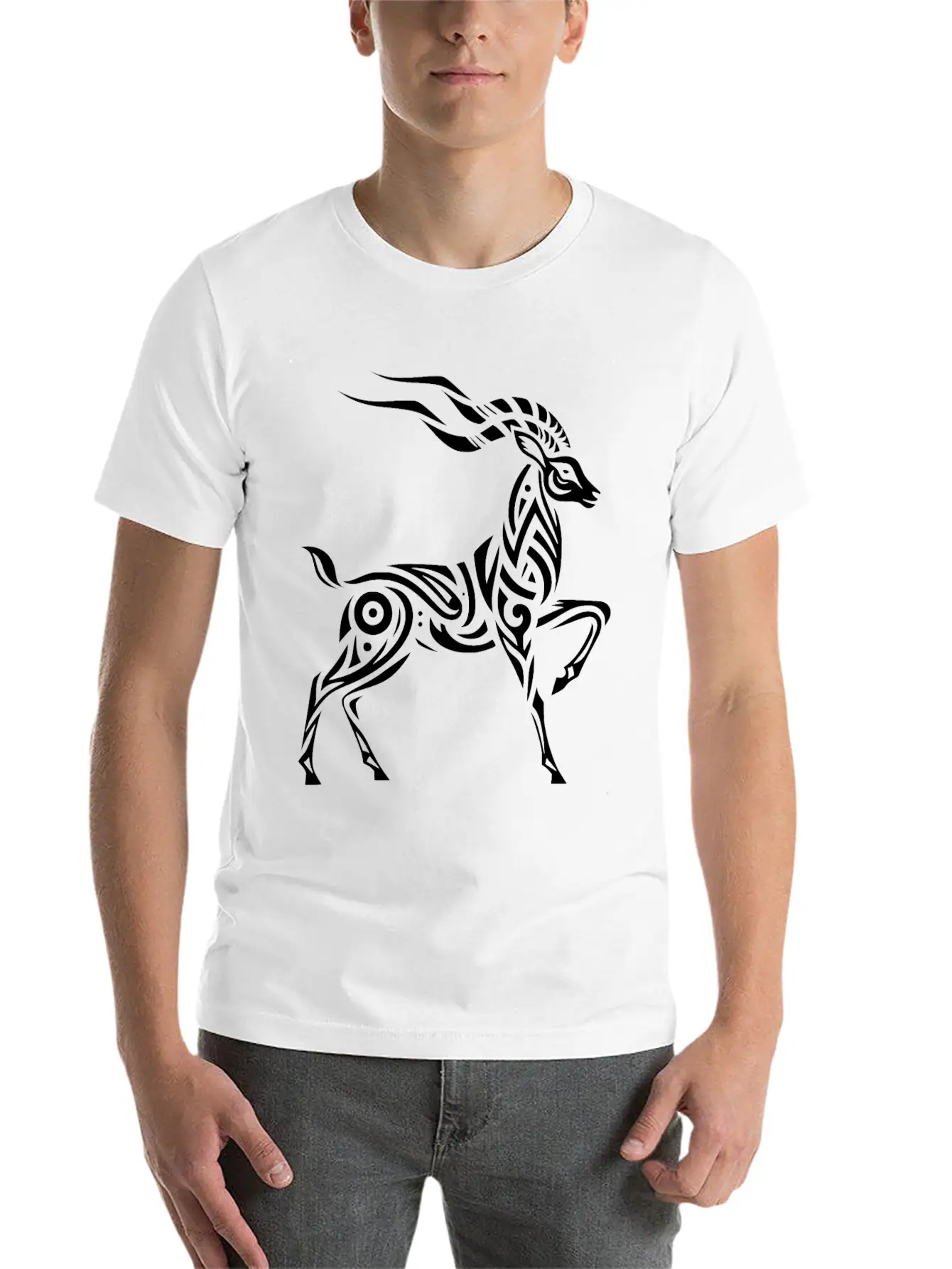 Tribal Thomson's Gazelle Timeless Short Sleeve Tee – Comfy And Minimalist Design