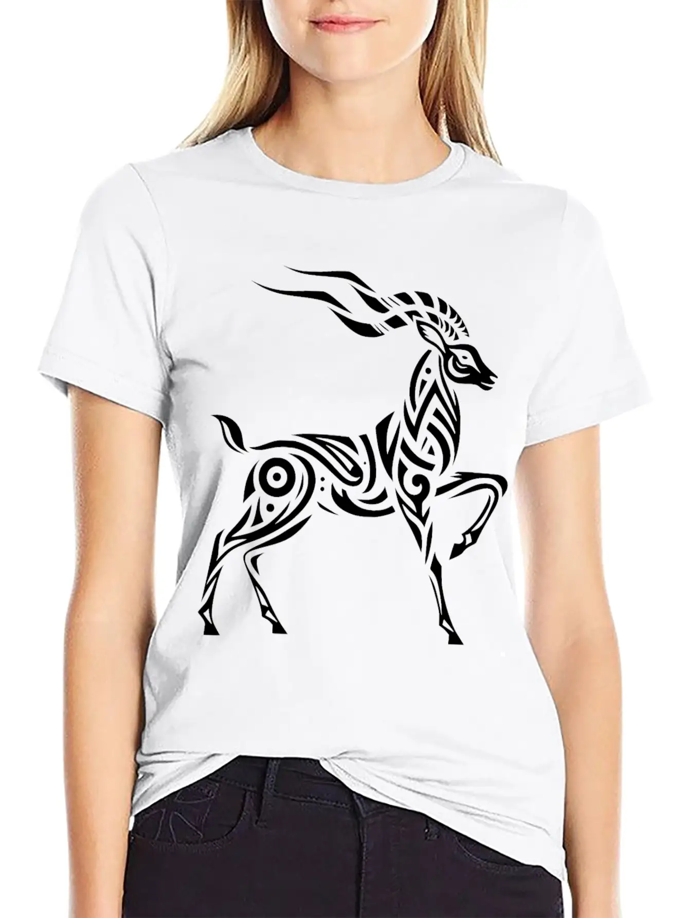 Tribal Thomson's Gazelle Timeless Short Sleeve Tee – Comfy And Minimalist Design