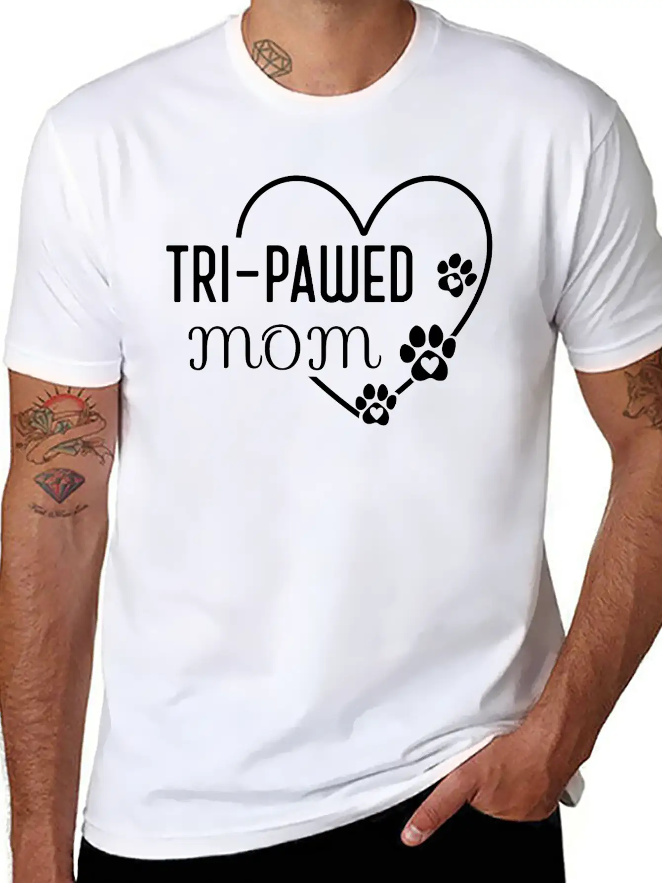 Tripod Mom Dog, Three-legged Dog, Tripawd Puppy Essential Unisex Summer Tee – Soft Cotton Casual Fit