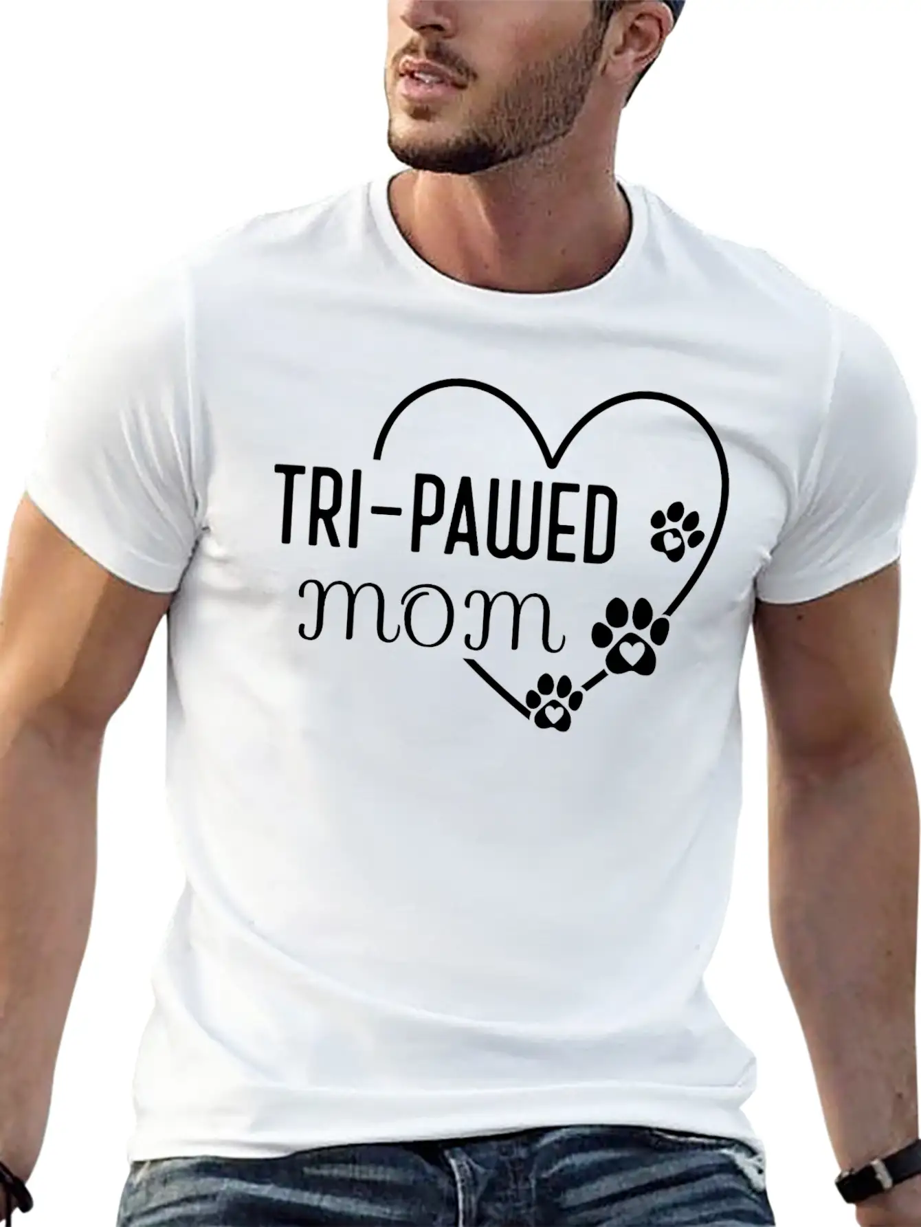 Tripod Mom Dog, Three-legged Dog, Tripawd Puppy Essential Unisex Summer Tee – Soft Cotton Casual Fit