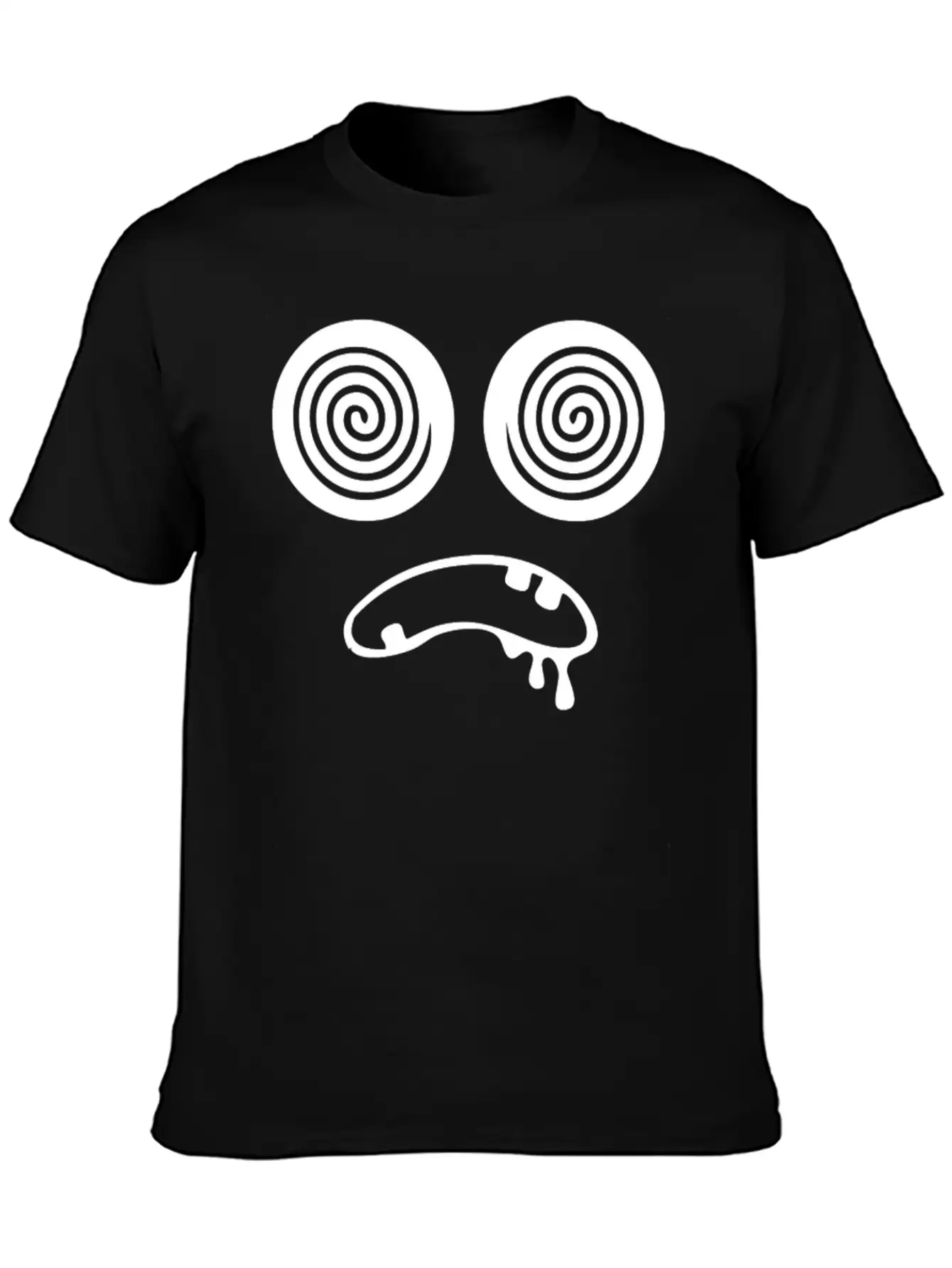 Trippy Hypnotic Drooling Monster Essential Unisex Summer Tee – Soft Cotton Casual Fit